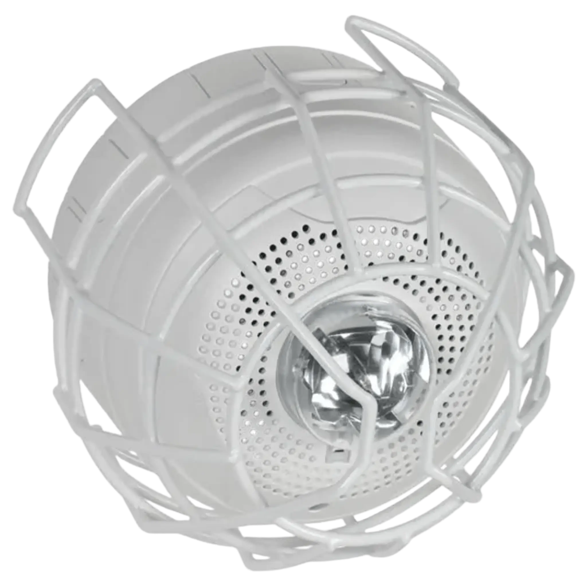 Protector De Rejilla Anti Vandalismo Y Golpes Accidentales, Color Blanco, Para Sirenas/Estrobos/Bocinas System Sensor, Montaje en Superficie en Techo, 8.55″Altox8.55″Anchox6.23″Profundidad