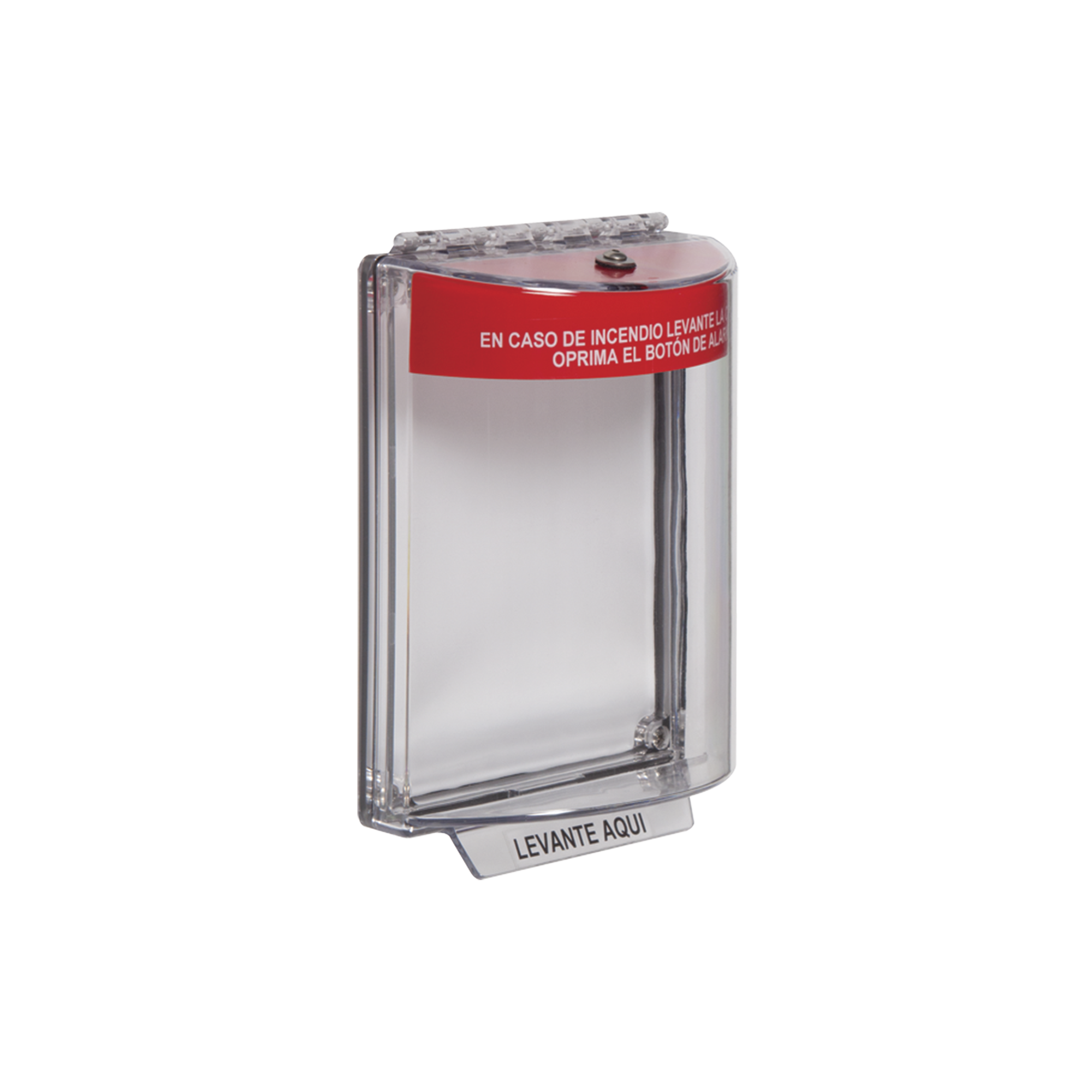 Cubierta Transparente Serie Universal Stopper®, Texto De Incendio En Español