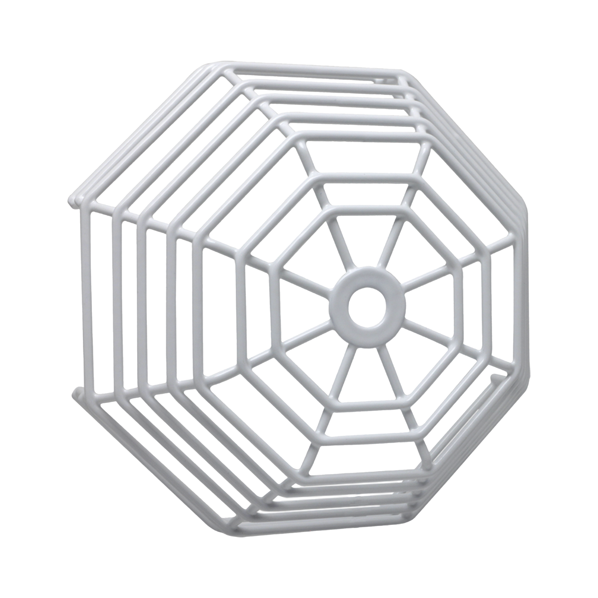 Rejilla de acero Web Stopper® para protección de detectores de humo de vandalismo y accidentes. Bajo perfil, montaje en superficie