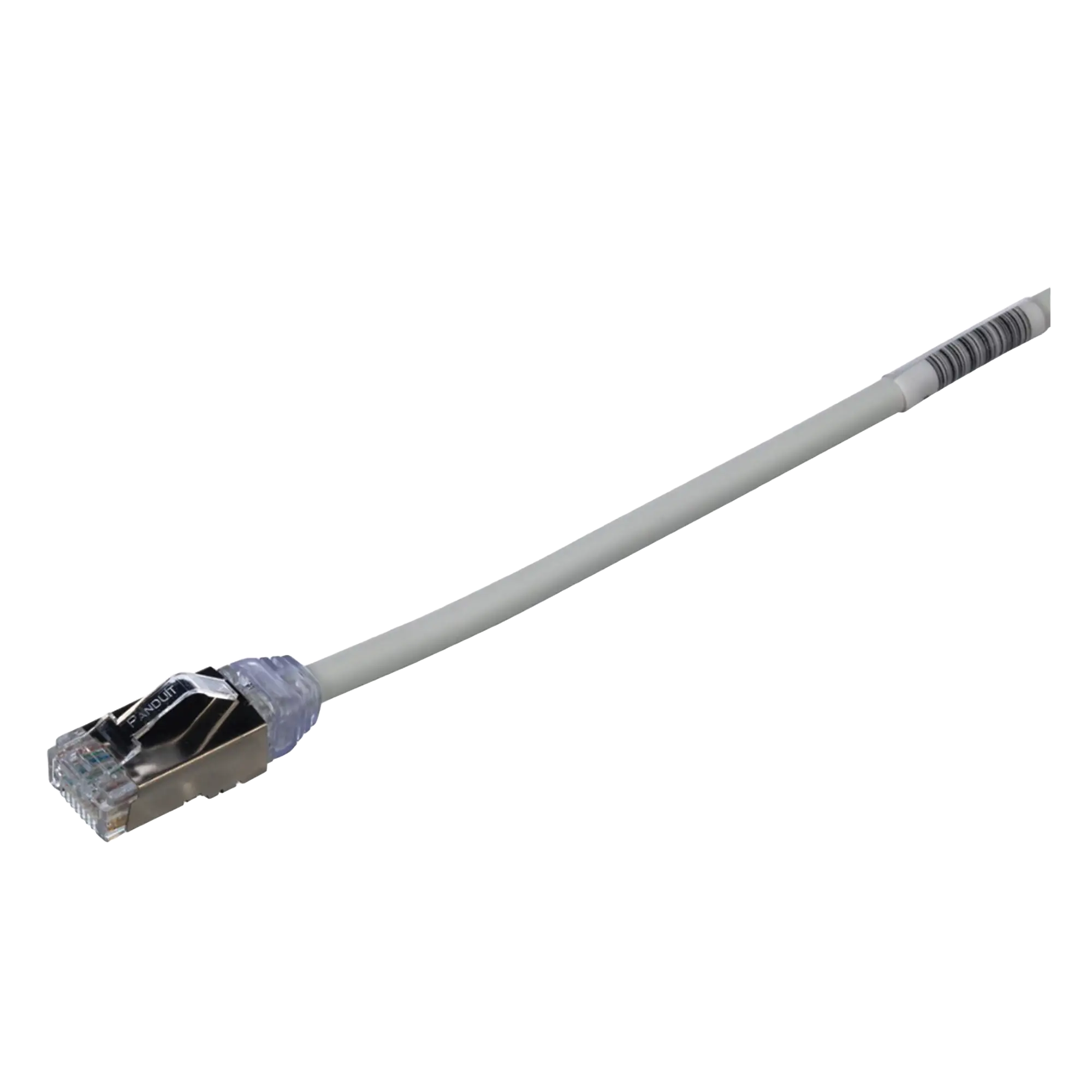 Patch Cord Cat6A, Diametro Reducido 28 AWG, Blindado S/FTP, CM/LS0H, 2 m, Color Gris