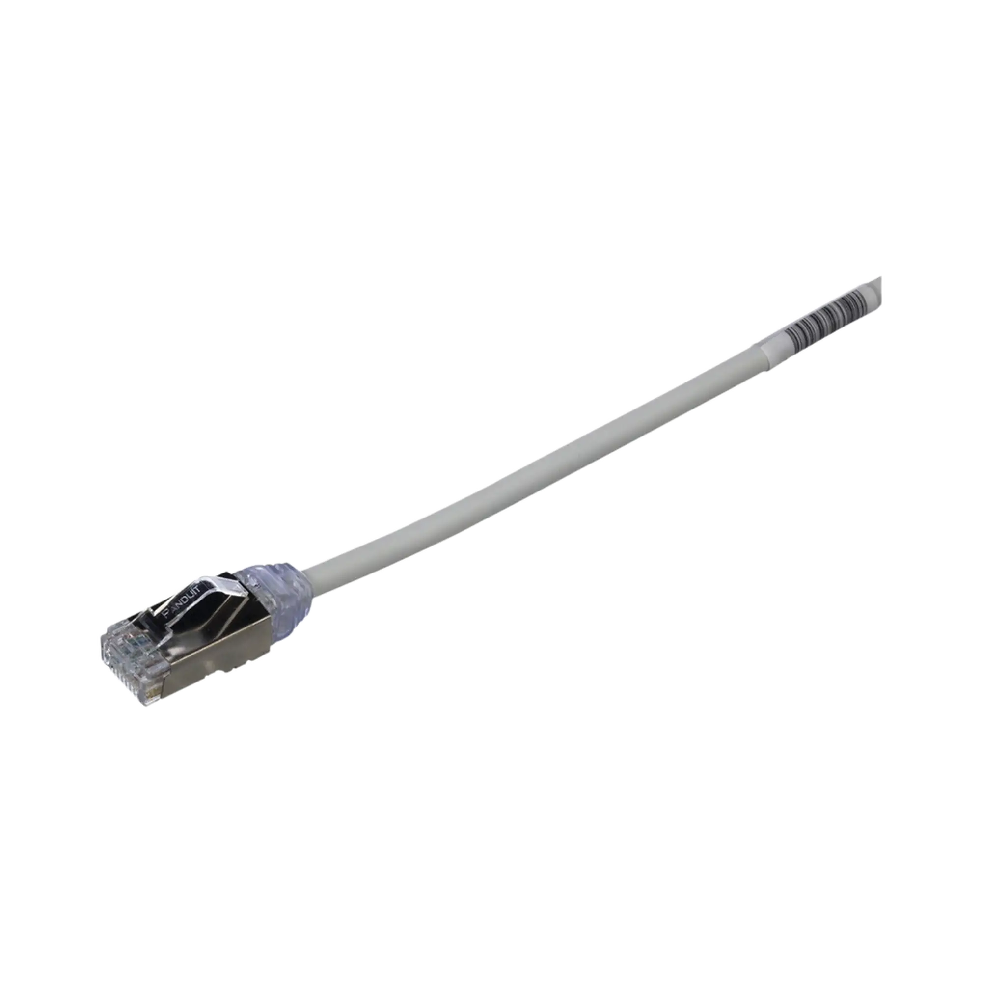 Patch Cord Cat6A, Diametro Reducido 28 AWG, Blindado S/FTP, CM/LS0H, 3 m, Color Gris
