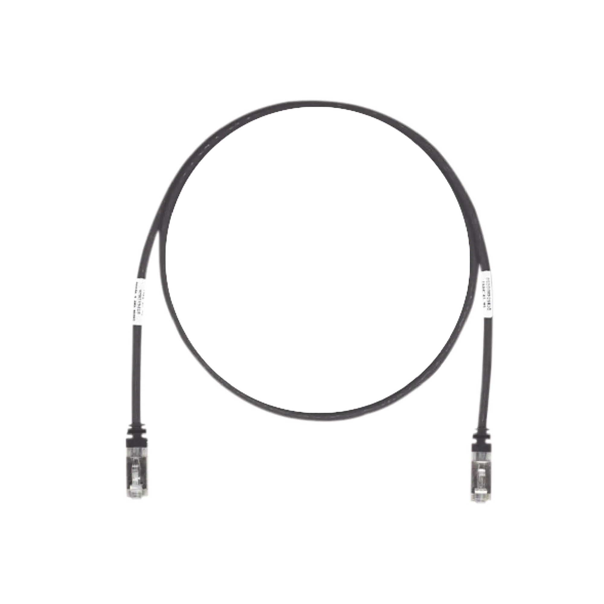 Patch Cord Cat6A, Blindado S/FTP, CM/LS0H, 10ft, Color Negro