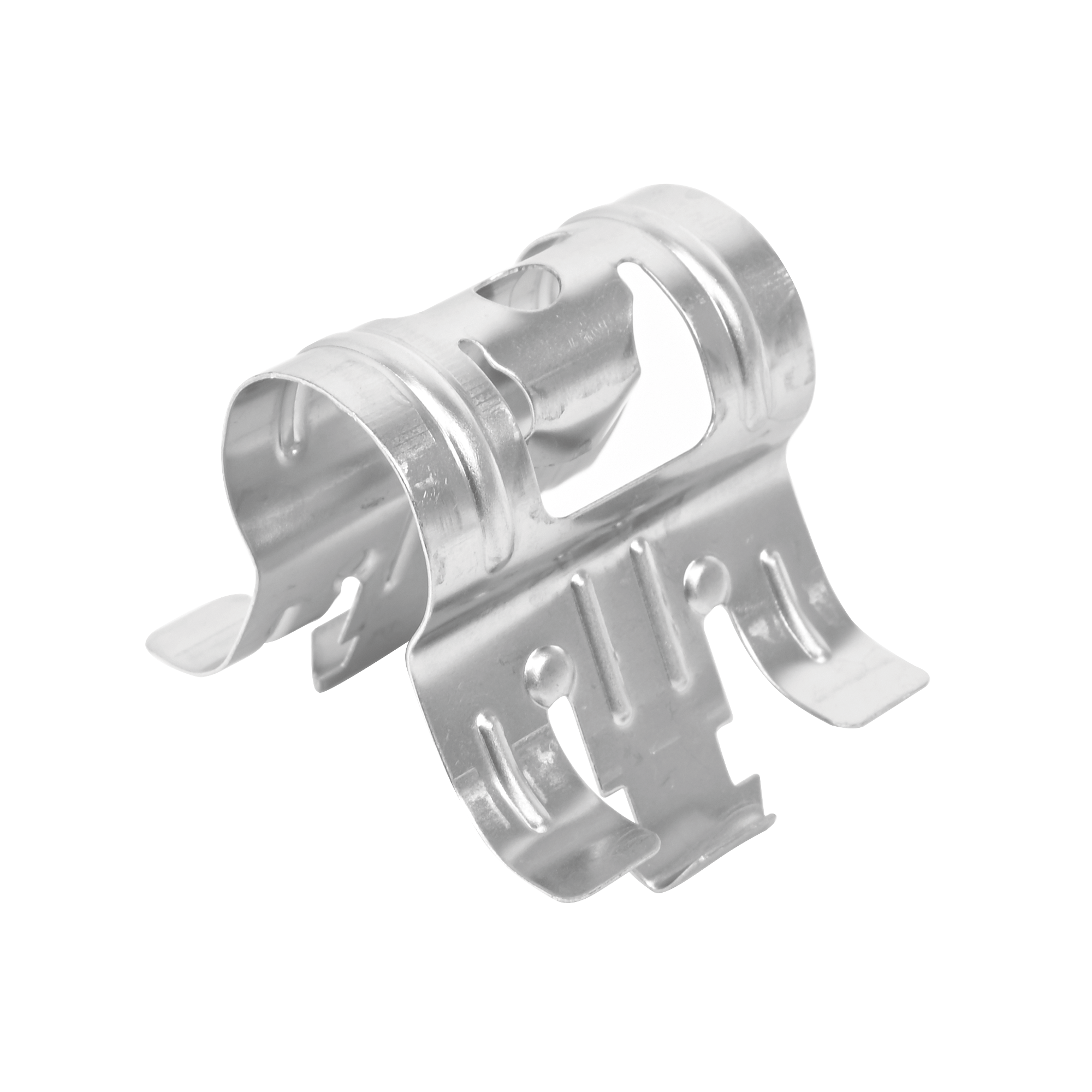 Sujetador de presión para cable coaxial de 1/2″. Paquete de 10 piezas