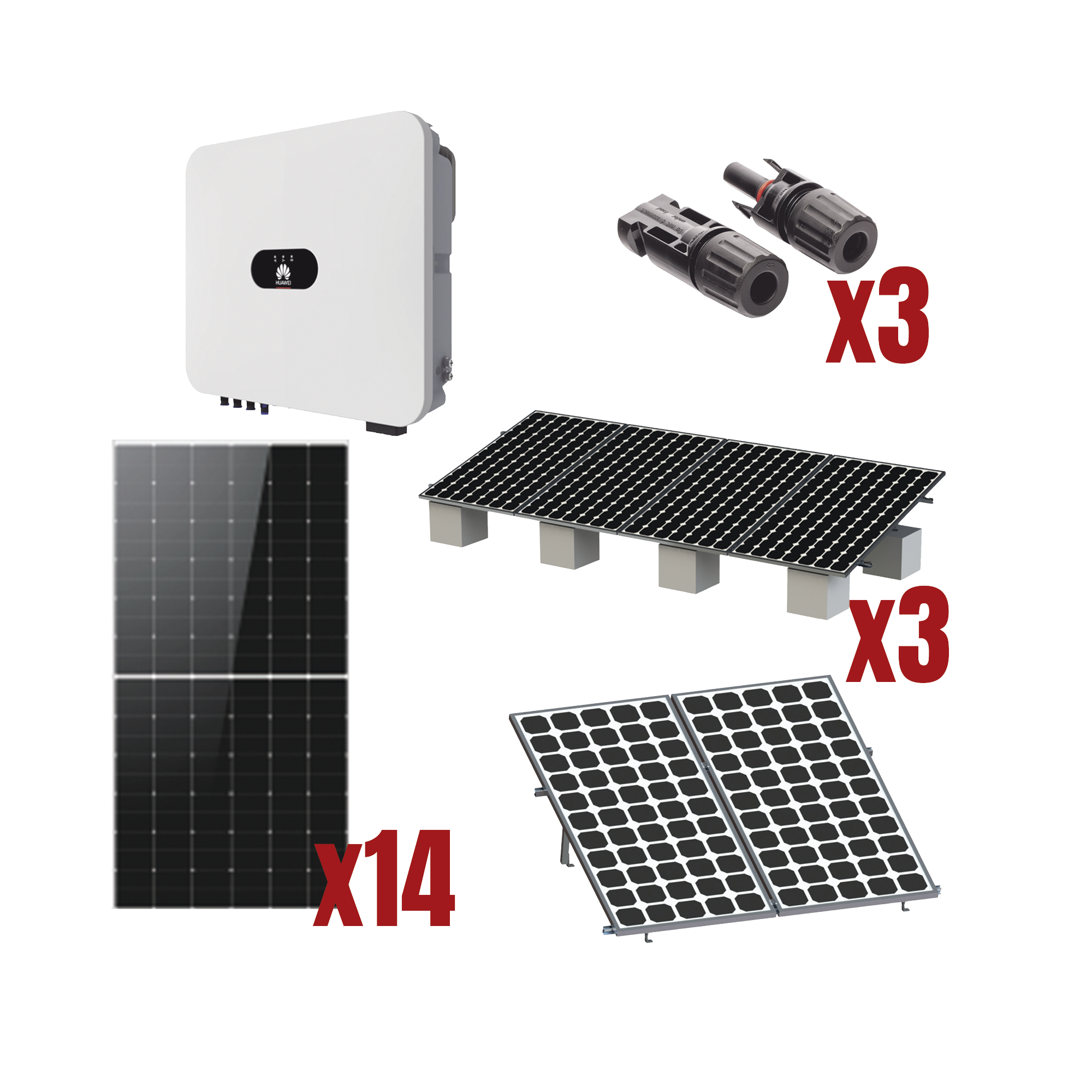 Kit Solar Interconexion  / 8kW  220Vca / Inversor HUAWEI/ Montaje Incluido