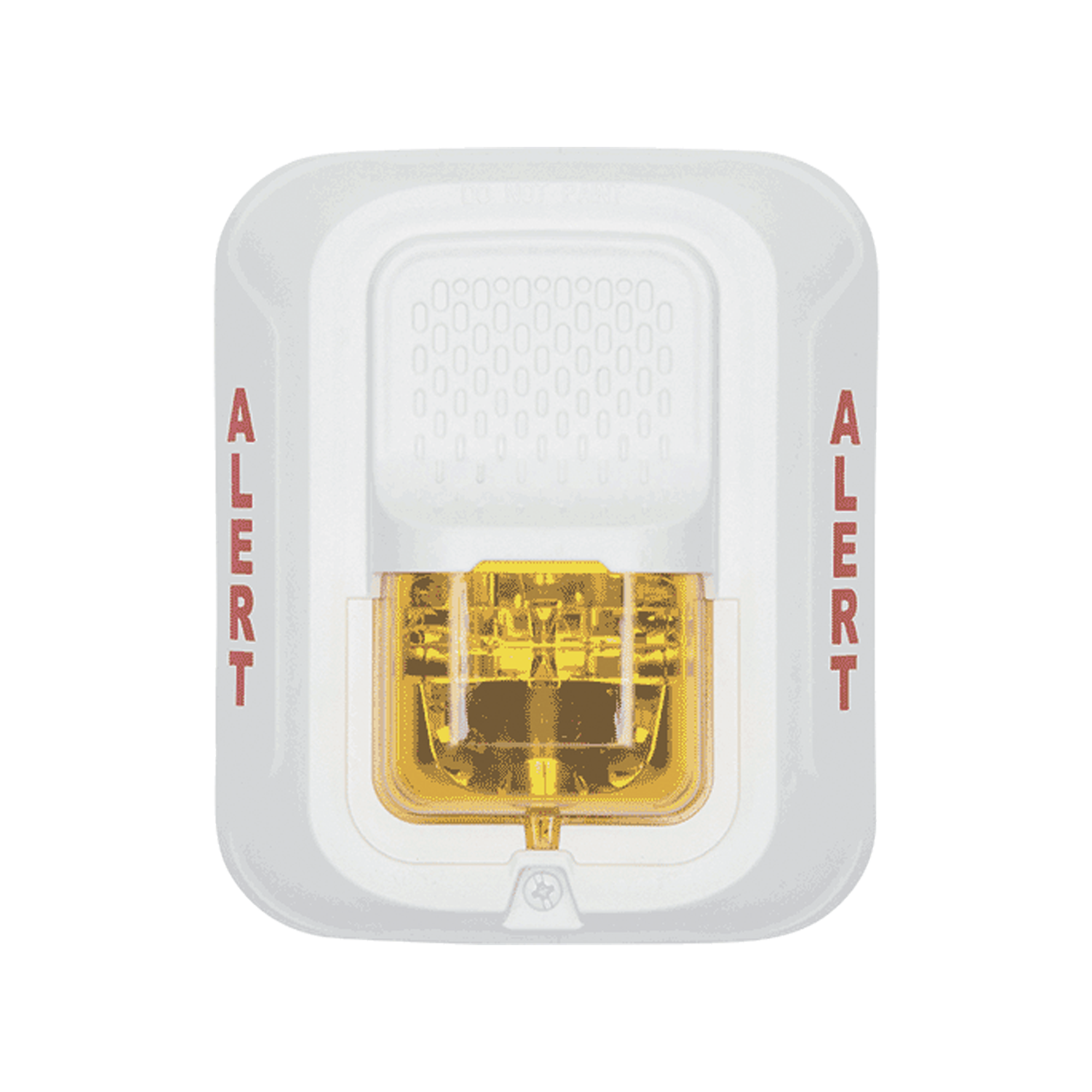 Lámpara Estroboscópica Color Blanco, para Notificación de Alerta, Montaje en Pared, Lente Estroboscópico Color Ámbar, Candelas Seleccionables