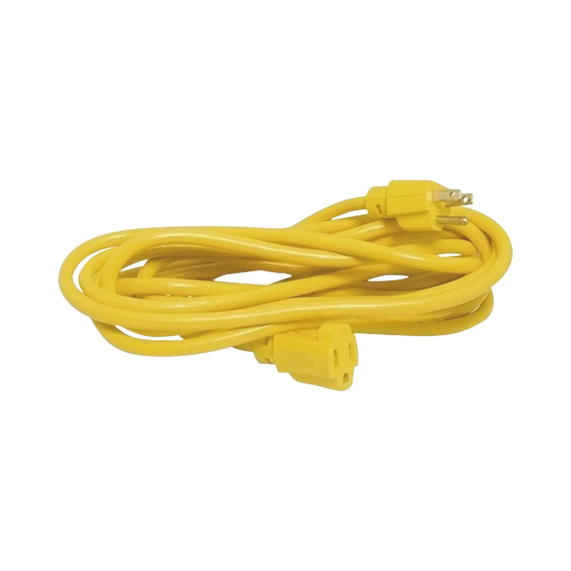 Extensión Eléctrica de Uso Rudo Aterrizada 15 metros / 127 V CA 10 A Máximo / Color Amarillo.