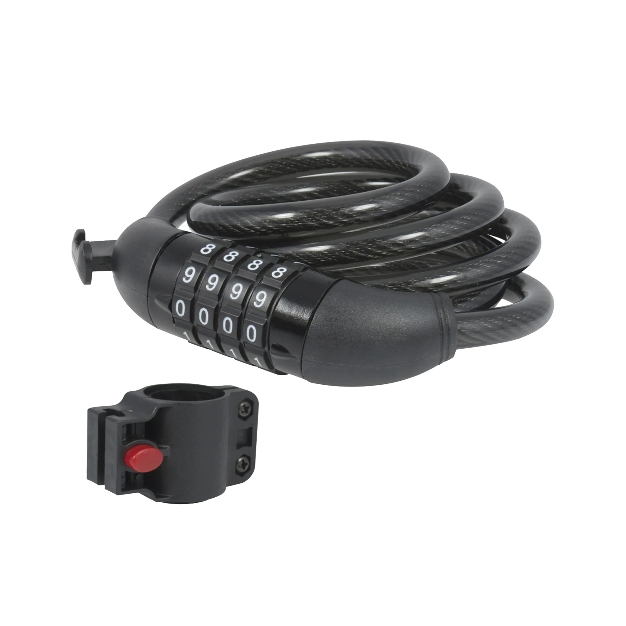 Candado de Cable de Combinación/ Longitud 120 cm / Nivel de seguridad 3/ Discos Programables.