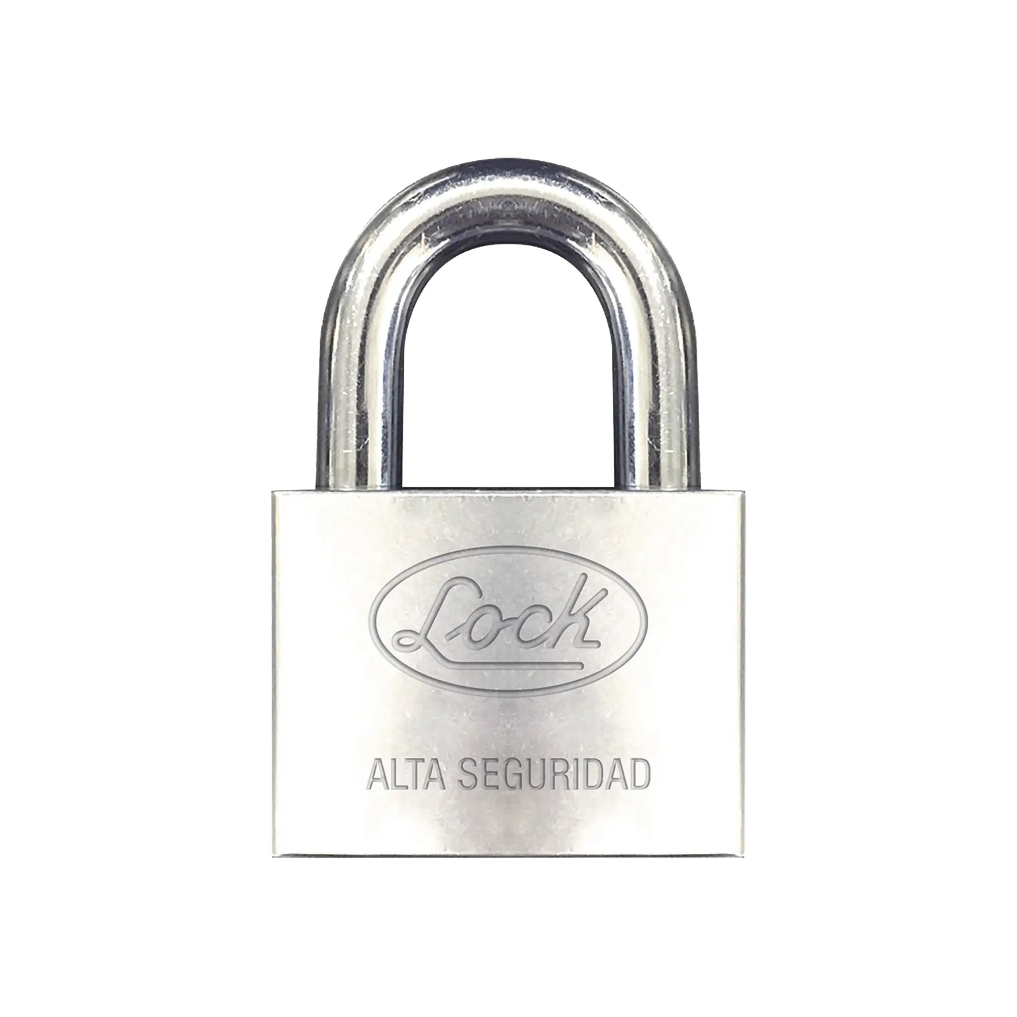 Candado de hierro alta seguridad con llave de disco/ Acabado Cromado/ Llaves Abloy/ Medida de Horquilla 38 mm.