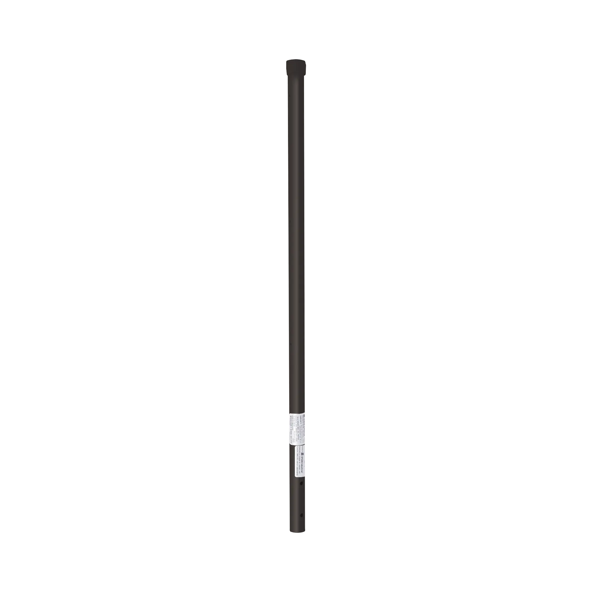 Poste de ESQUINA color Negro para Cerca Electrificada. Tubo Galvanizado cal. 18 de 1″ Diam. y 0.8m Alto con Tapón, ideal para 3 aisladores