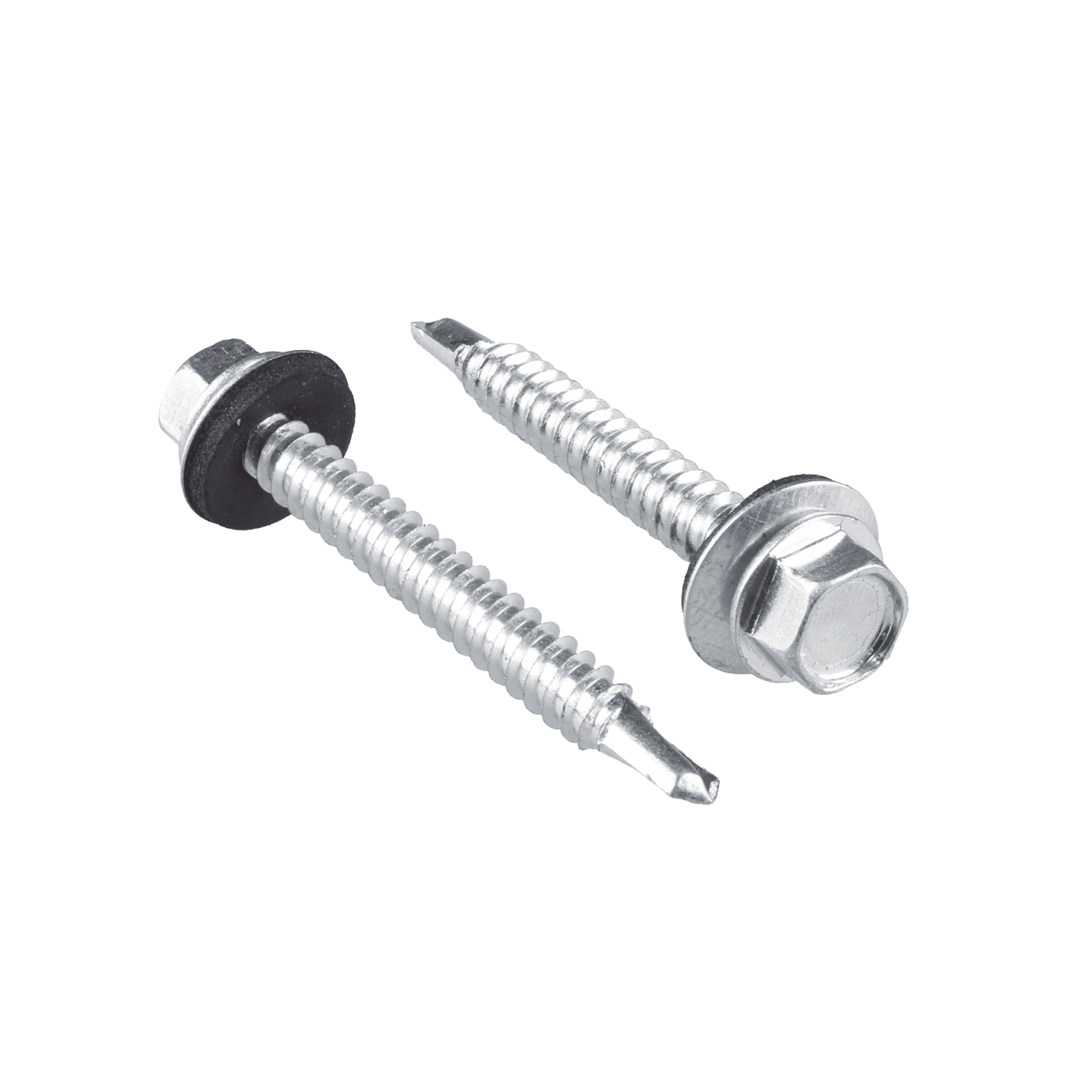Tornillo – Pija cabeza hexagonal con rondana y punta de broca #14 x 1-1/4″, 50 piezas.