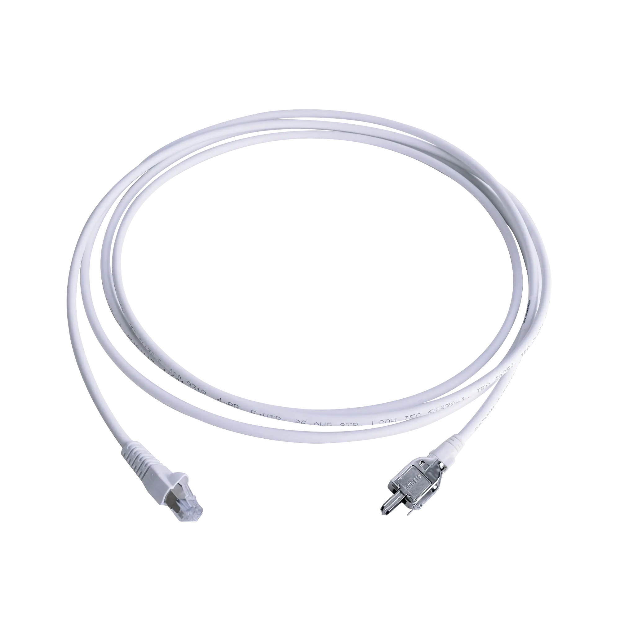 Patch Cord TERA Cat5e 10/100BASE-T, de 2 pares y conector modular, LS0H, Color Negro, 1 metro