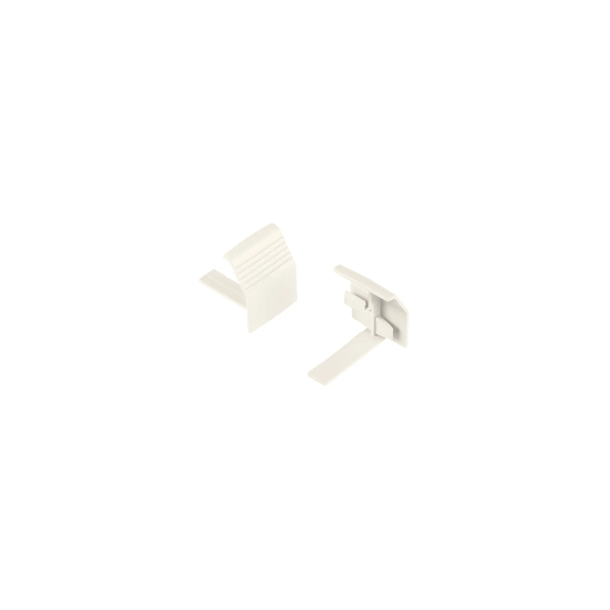 Unión recta de base, para uso con canaleta T70, Material PVC Rígido, Color Blanco