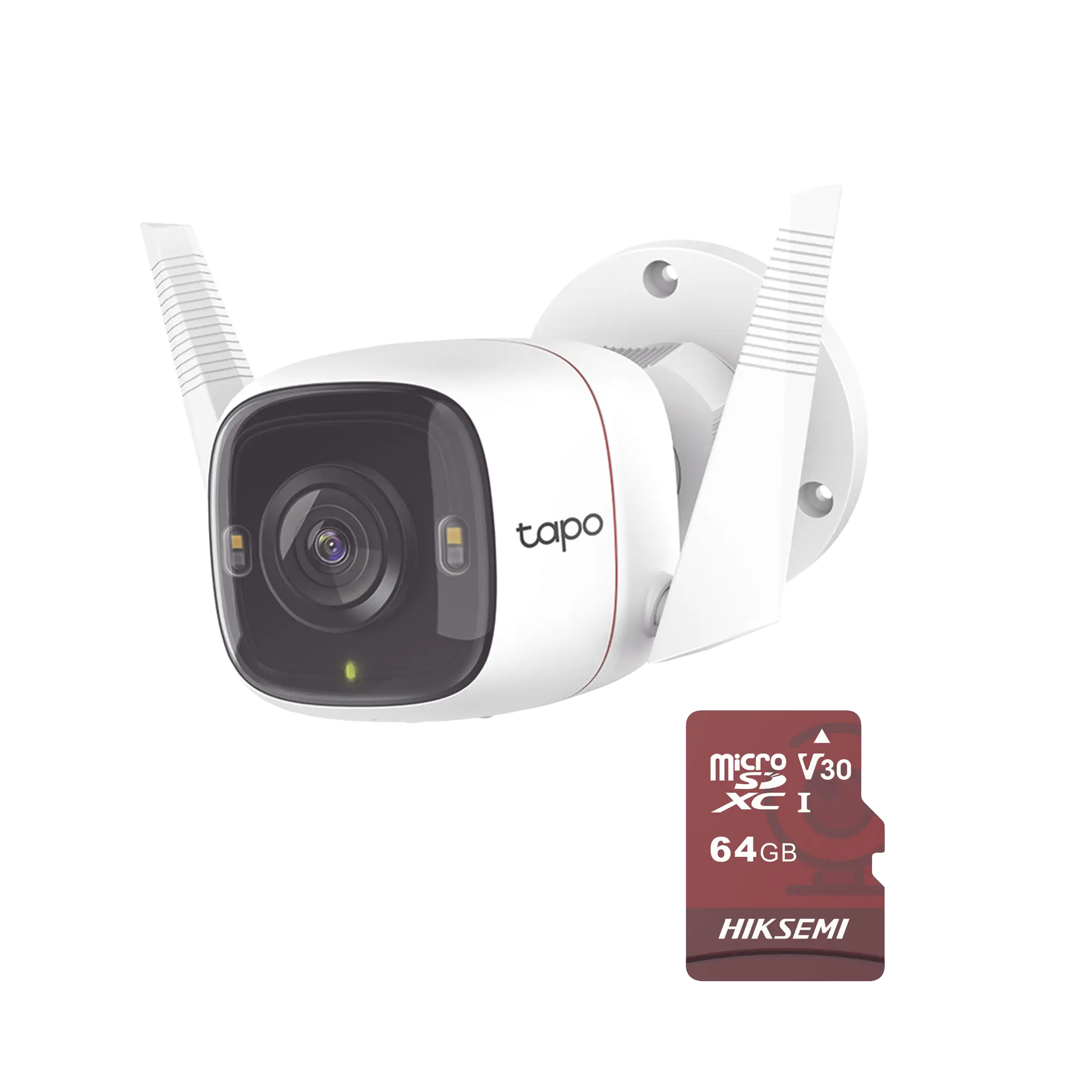 Kit de Cámara IP Wi-Fi / Incluye 1 Pieza Modelo TAPO-C320WS  /  Utiliza La App Tapo / 1 Memoria Micro SD Modelo Mod  HS-TF-E1/64G