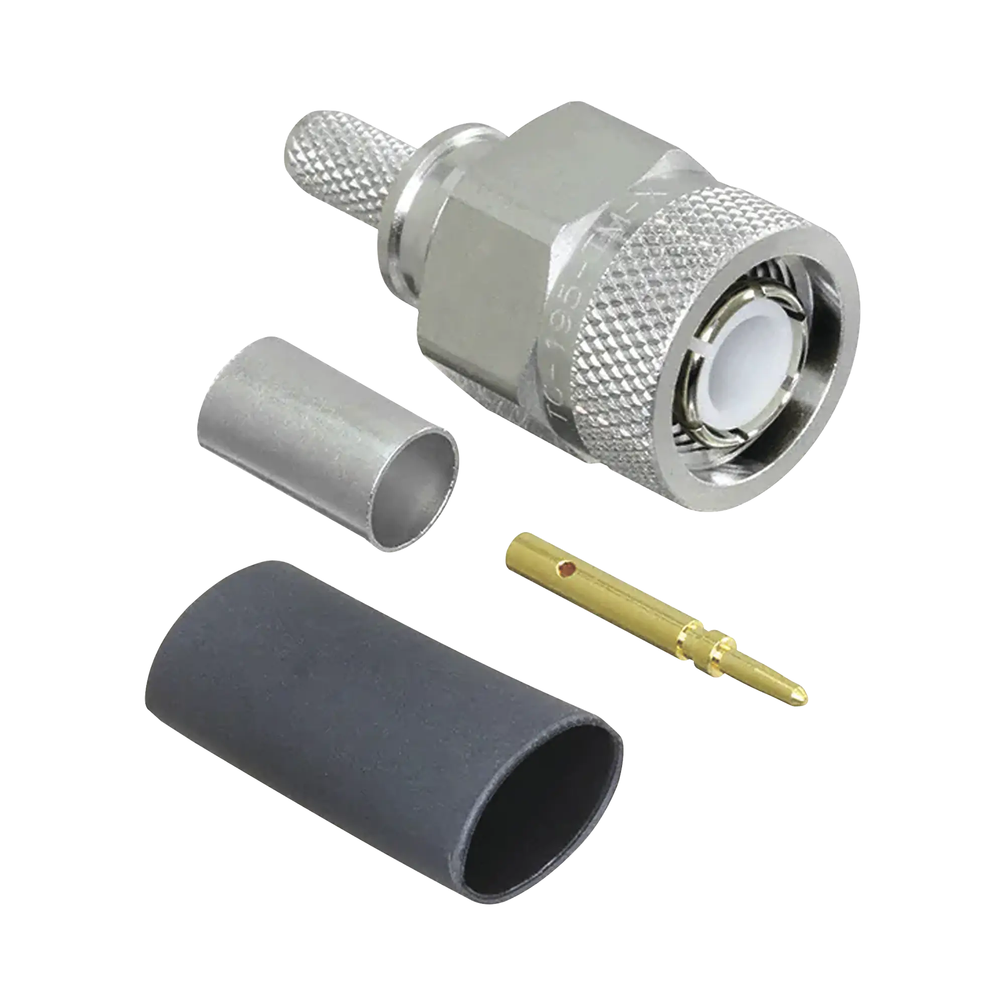 Conector TNC Macho de Anillo Plegable para LMR-195, LMRLW-195, RG58, RG142.