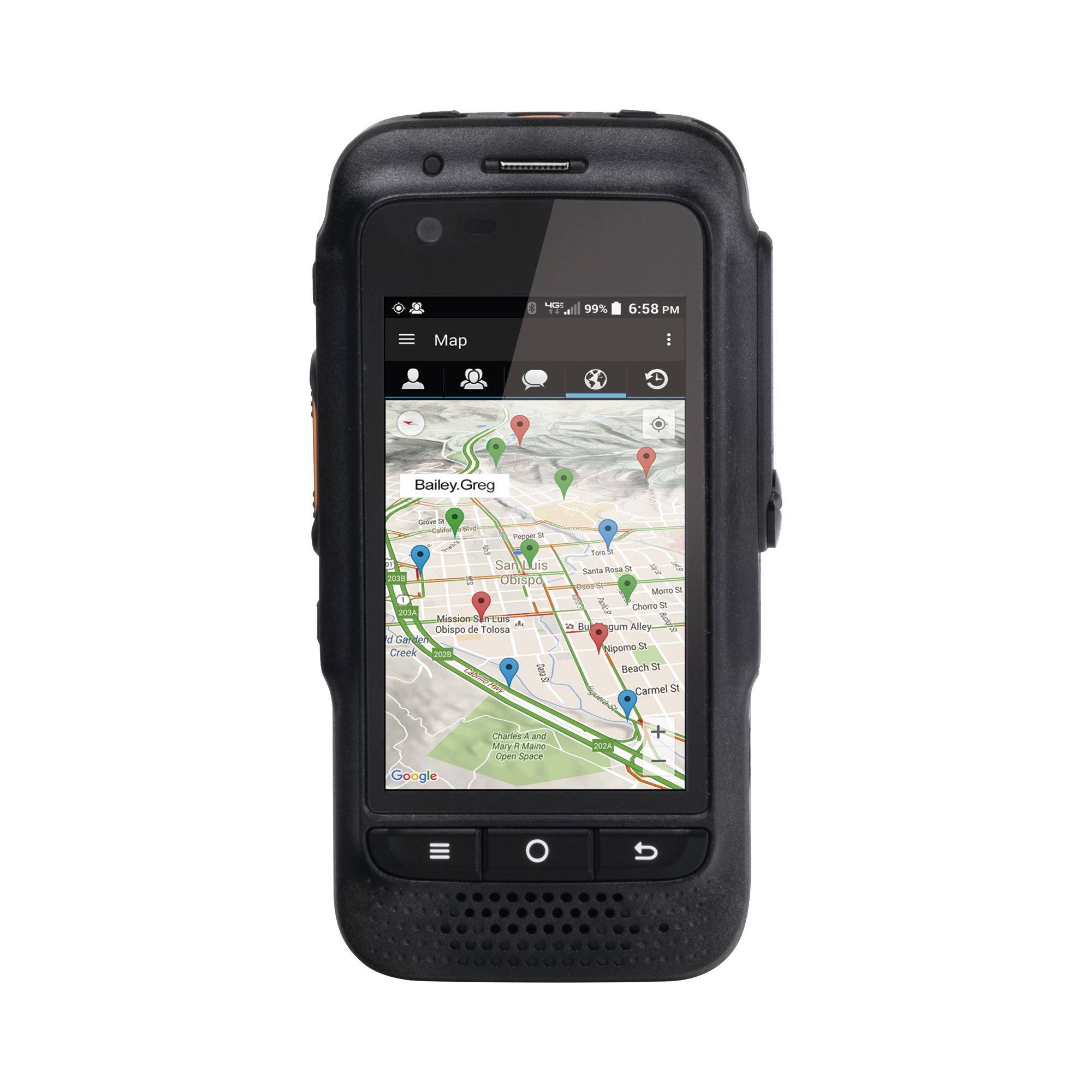 Radio PoC 4G LTE IP67  Compatible Con NXRADIO y TASSTA /Pantalla Táctil 3.1″ Gorilla Glass 3