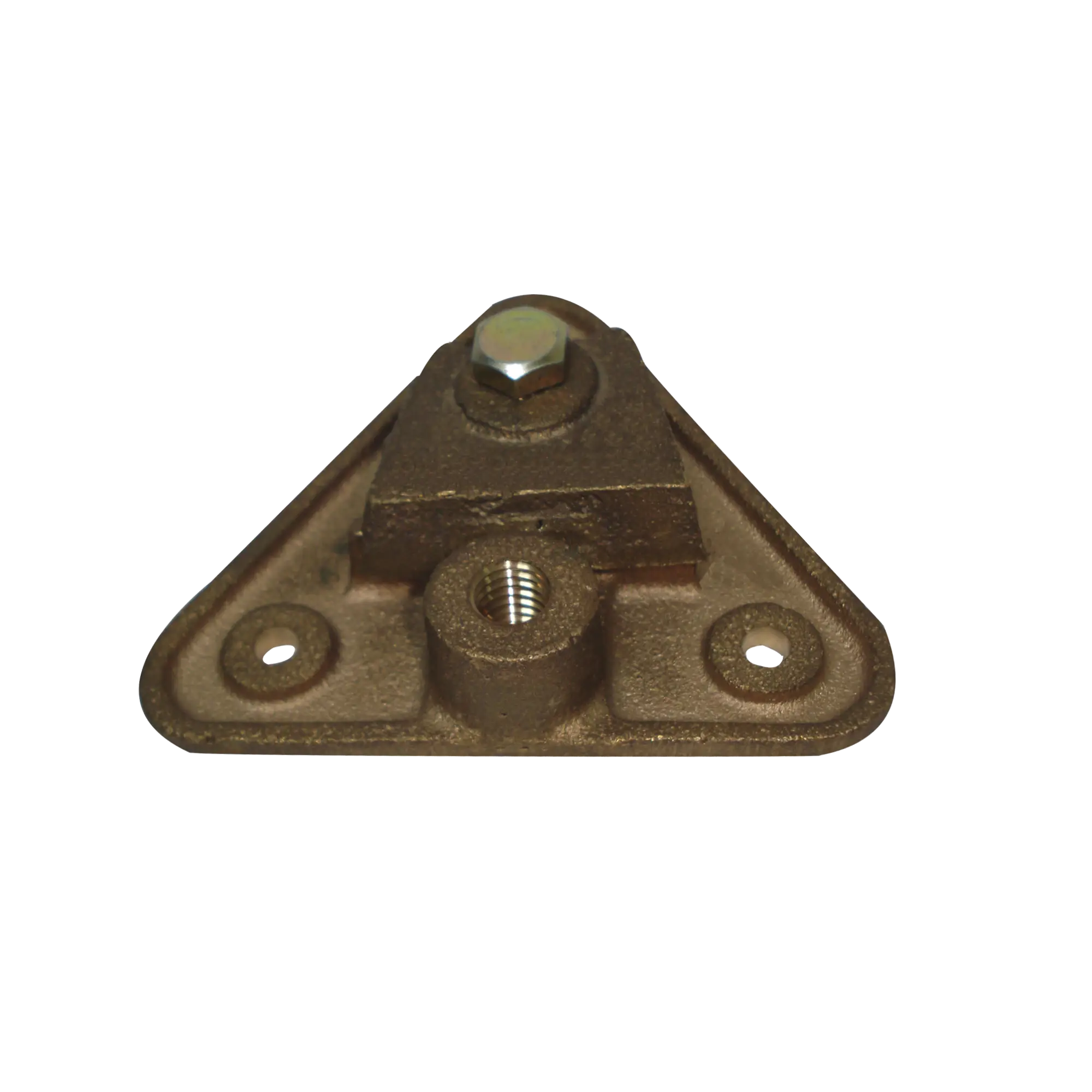 Base Triangular para Punta Pararrayo Maciza.