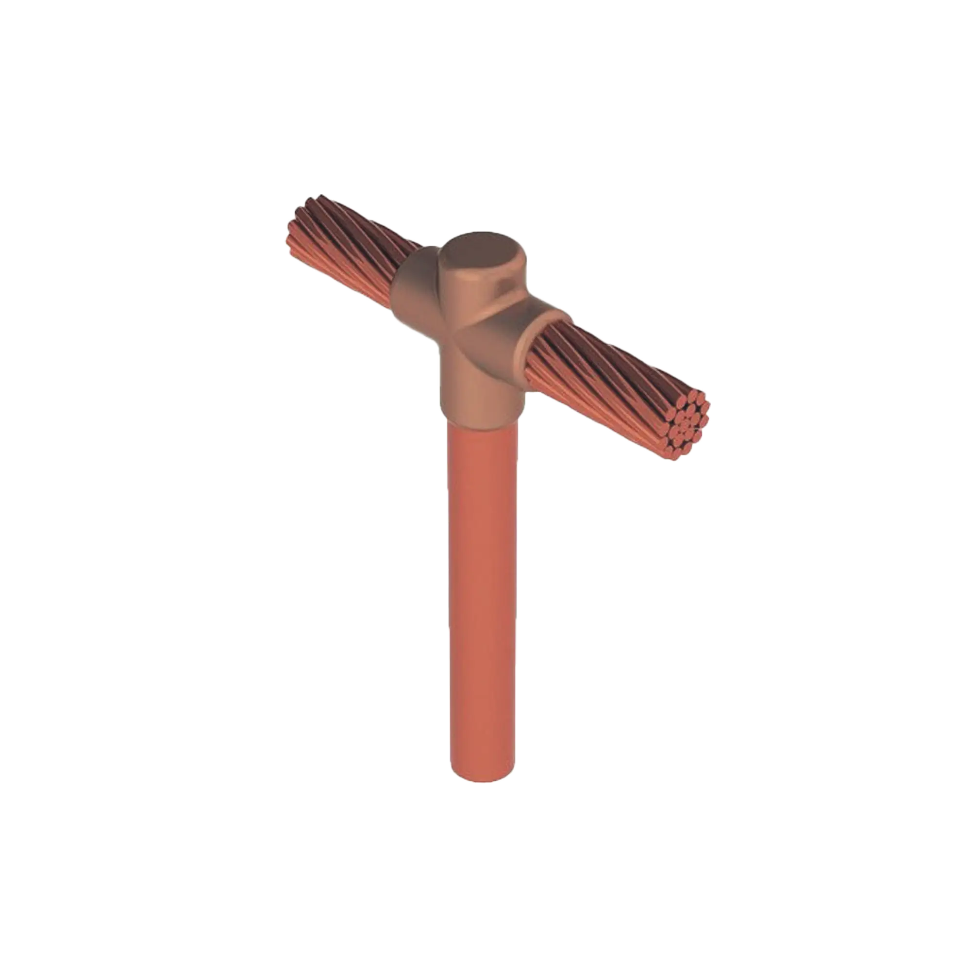 Molde para soldadura exotermica Tipo T, Tope de varilla 5/8 in. a Cable de Paso 2/0 AWG