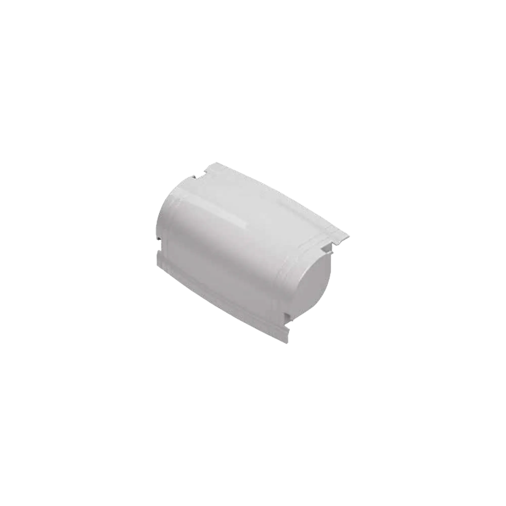 Mini curva vertical externa color blanco para canaleta THR40
