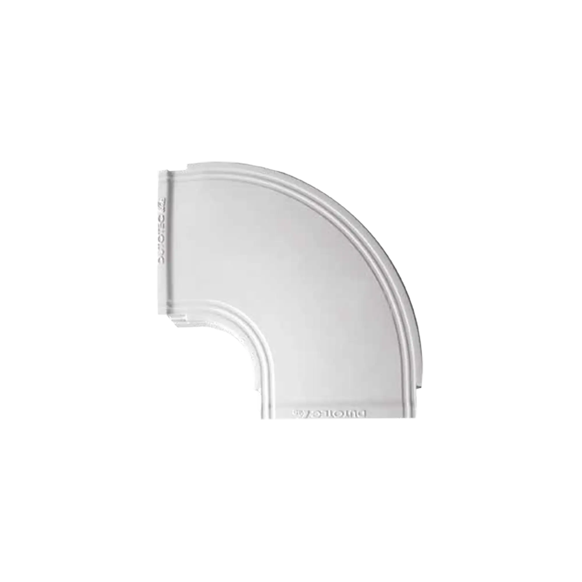Curva horizontal color blanco para canaleta THR40
