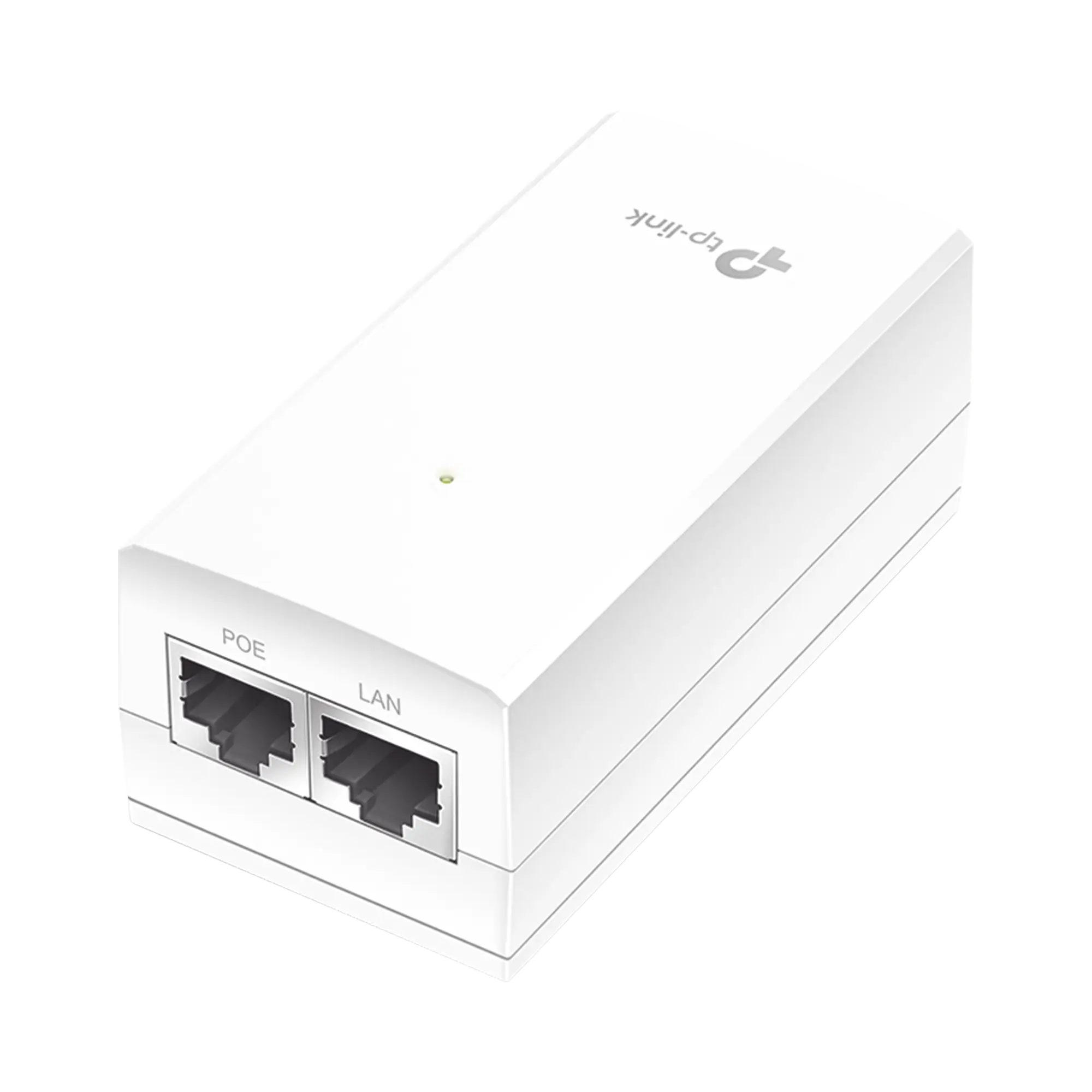 Inyector PoE Pasivo de 24V / 2 puerto 10/100/1000 Mbps / Plug and Play / Montaje en Pared