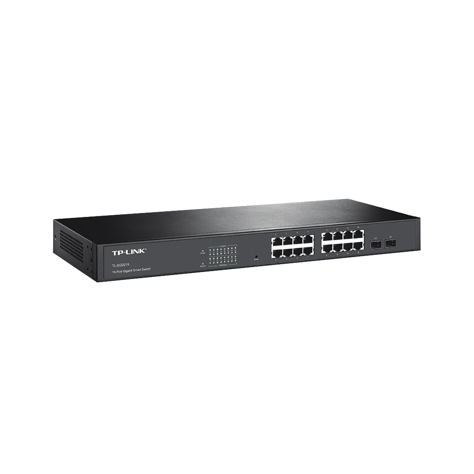 Smart Switch administrable Capa 2, 16 puertos 10/100/1000 Mbps + 2 puertos SFP