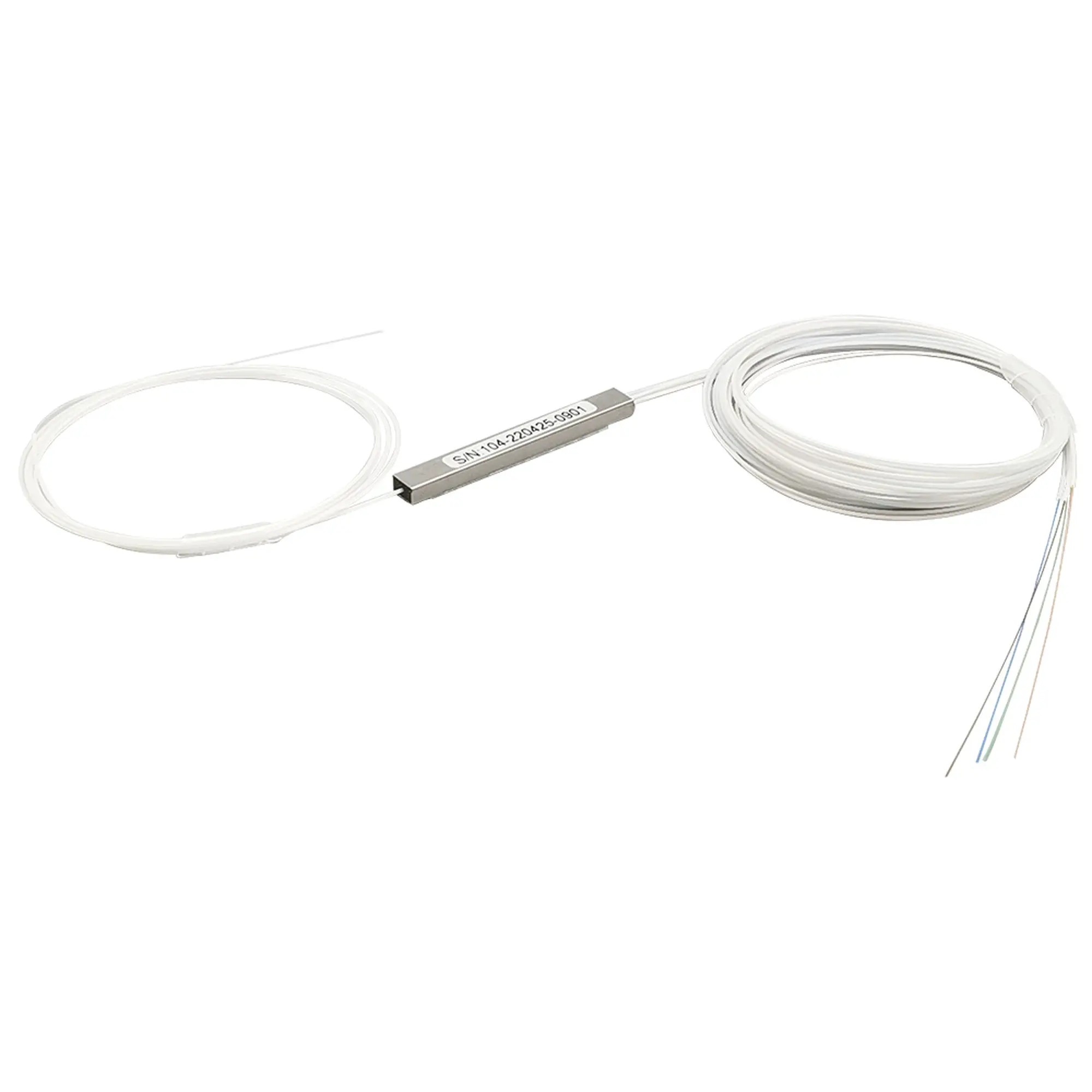 Splitter (Divisor Óptico) tipo PLC, 1×4, para fusión (sin conectores)