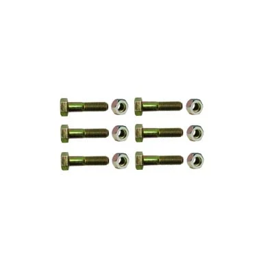Paquete de 6 tornillos grado 5 y tuercas tropicalizadas 1/4 x 1-1/4″. Para STZ30/SCZ30/SCZ30P.