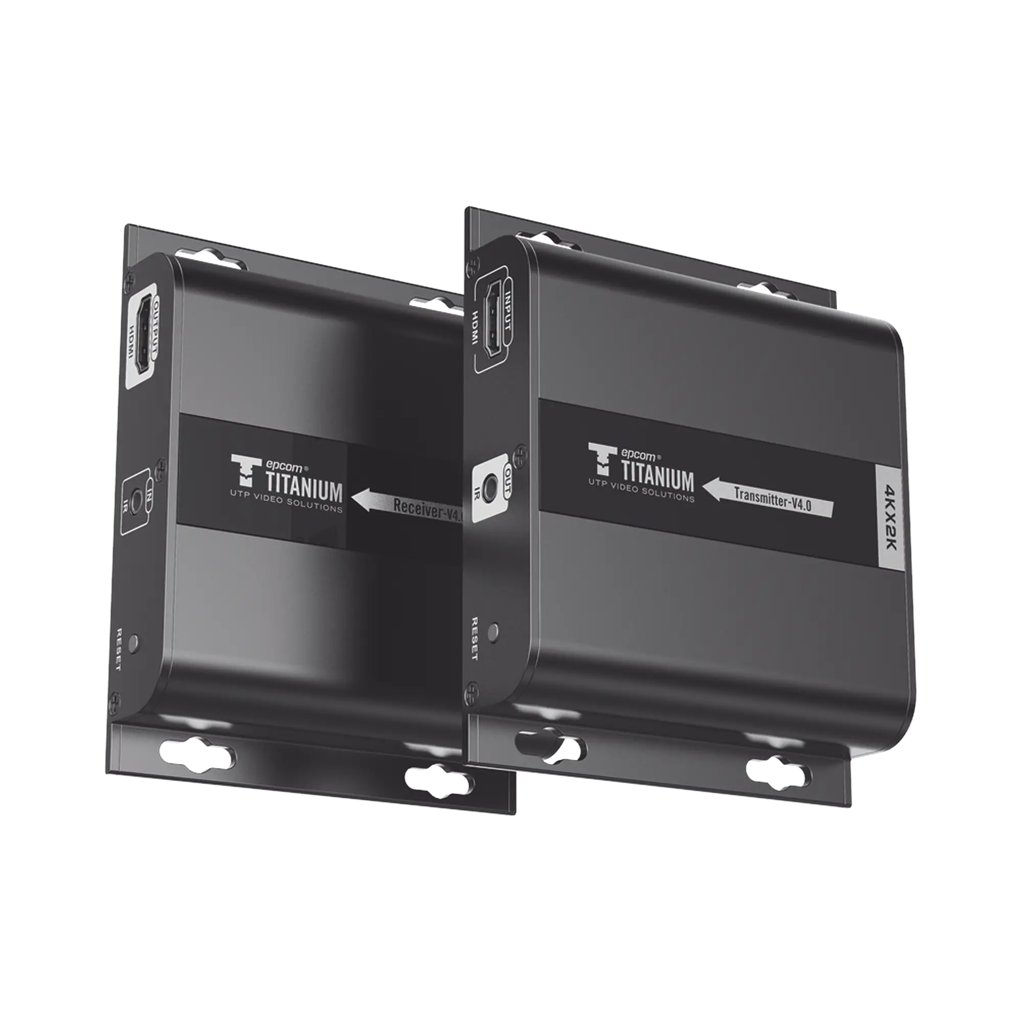 Kit Extensor HDMI para distancias de 120 metros / Resolución 4K @ 30Hz / Cat 6 / Soporta conexión Uno a Uno y Uno a Muchos / Soporta hasta 253 Rx / Baja Latencia / Uso 24/7 / Soporta HDbitT / Compatible con Switch Gigabit