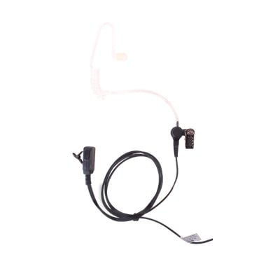 Micrófono – audífono de solapa con tubo acústico transparente para KENWOOD TK3230/3000/3402/3312/3360/3170,NX240/340/220/320/420 con tubo acústico de PU (grado médico)
