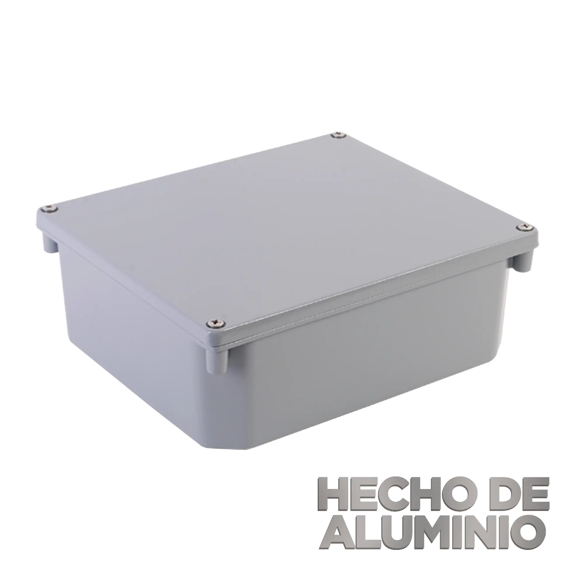 Gabinete de Aluminio para Exterior (IP66) de 252 x 215 x 91 mm Cierre por Tornillos.