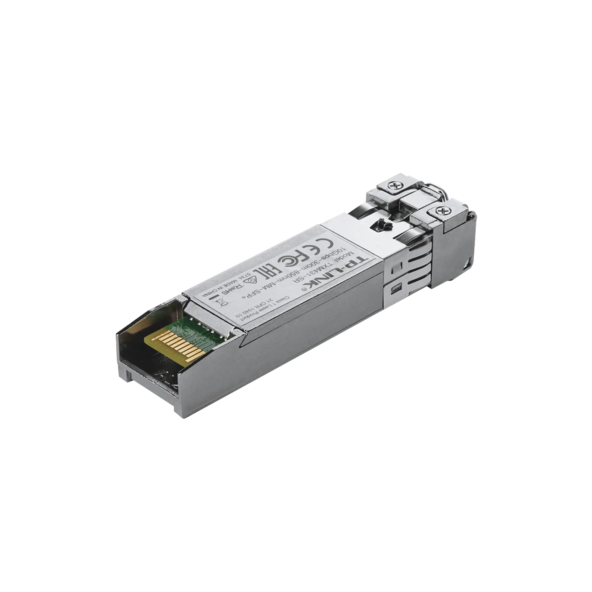 Transceptor mini-GBIC SR-SFP+ duplex Multimodo 10 G base, Distancia hasta 300 M, conector LC