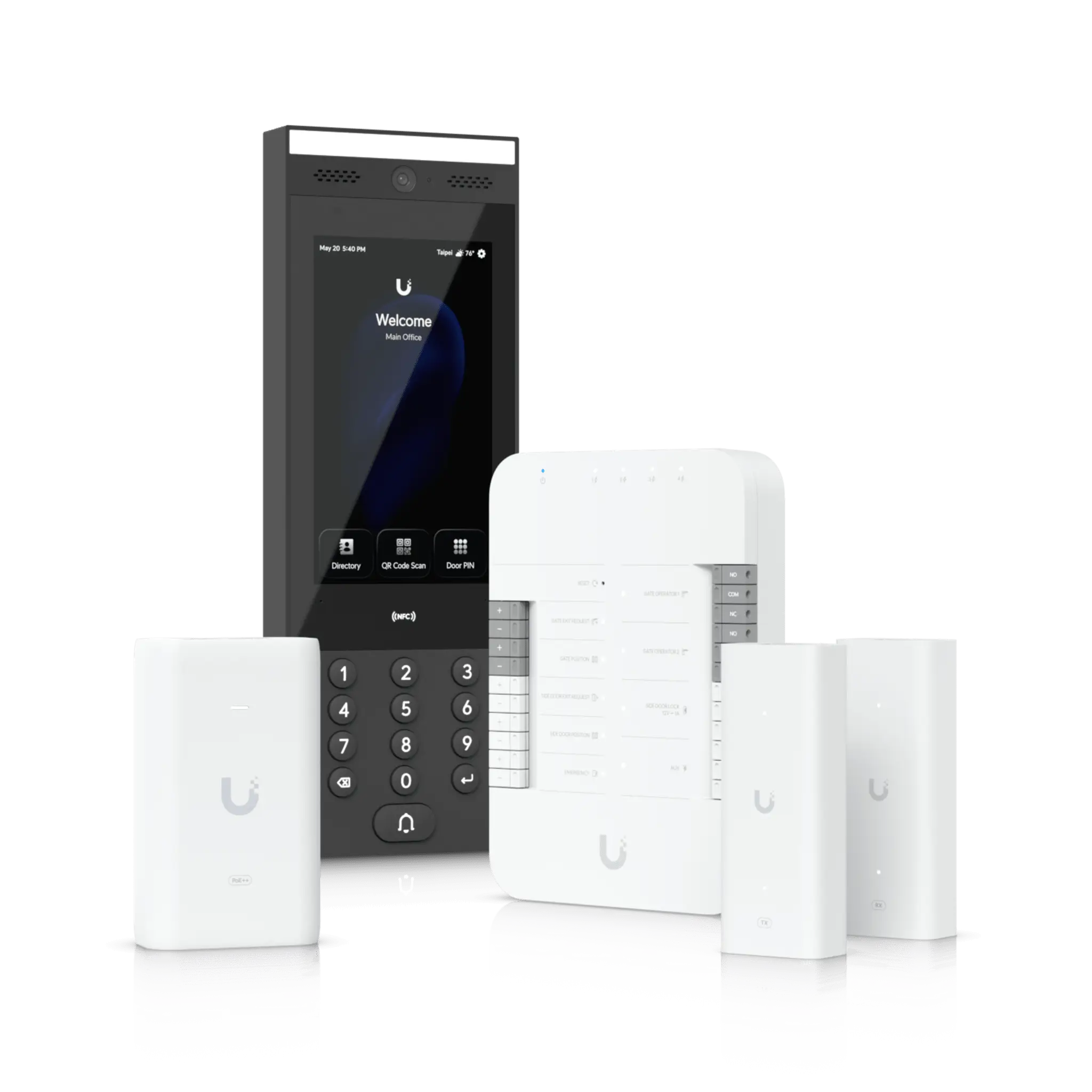 Kit de Inicio de Control de Acceso UniFi / Hub Gate / Intercomunicador G3 / Adaptador PoE++ / Extensores de Par Trenzado