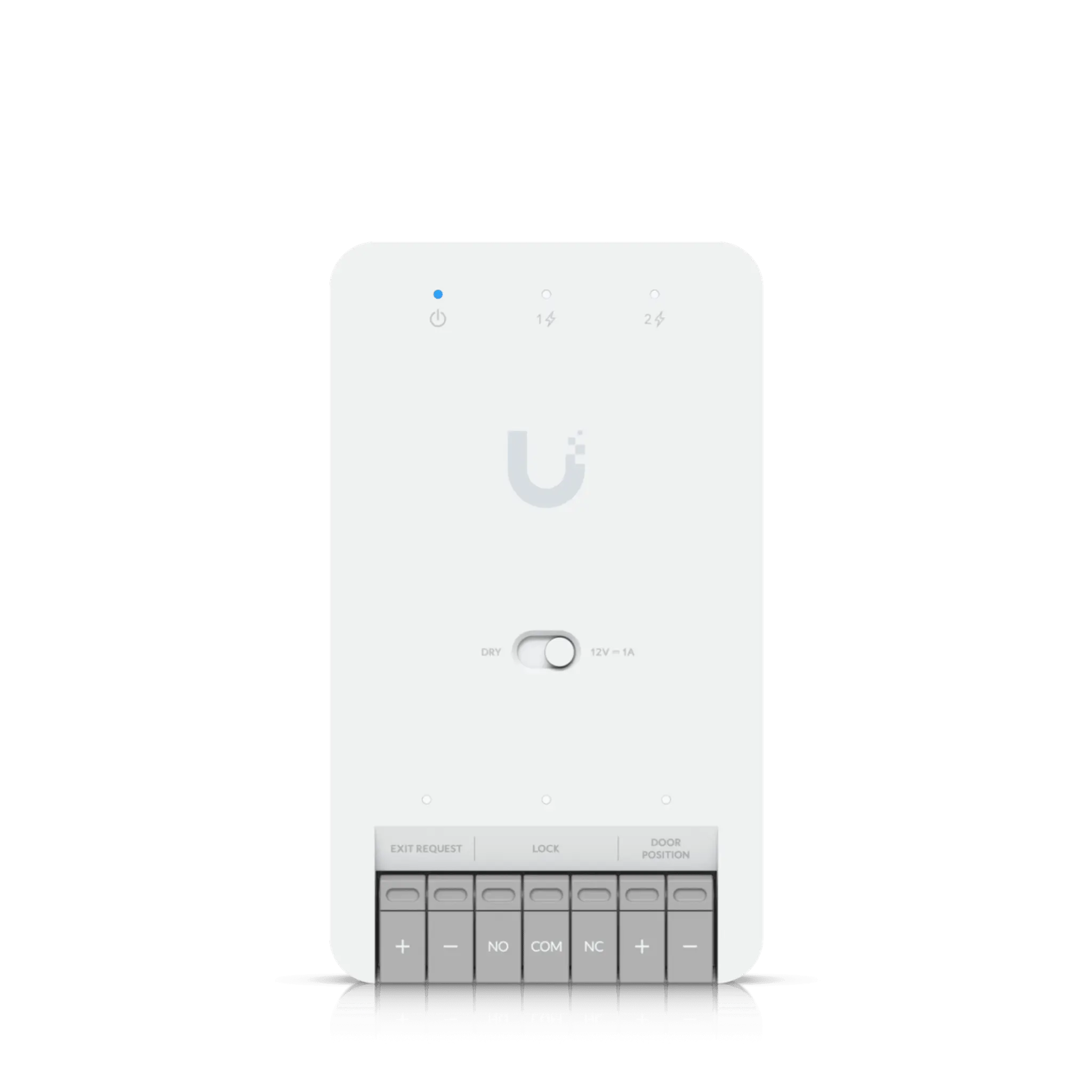 Centro de Control de Acceso Compacto Ubiquiti UniFi / Terminal de Bloqueo 12V / Entradas Adicionales Sensor y Botón / Alimentación PoE++ / Conexión para Dos Lectores o Cámaras / Uso Interior