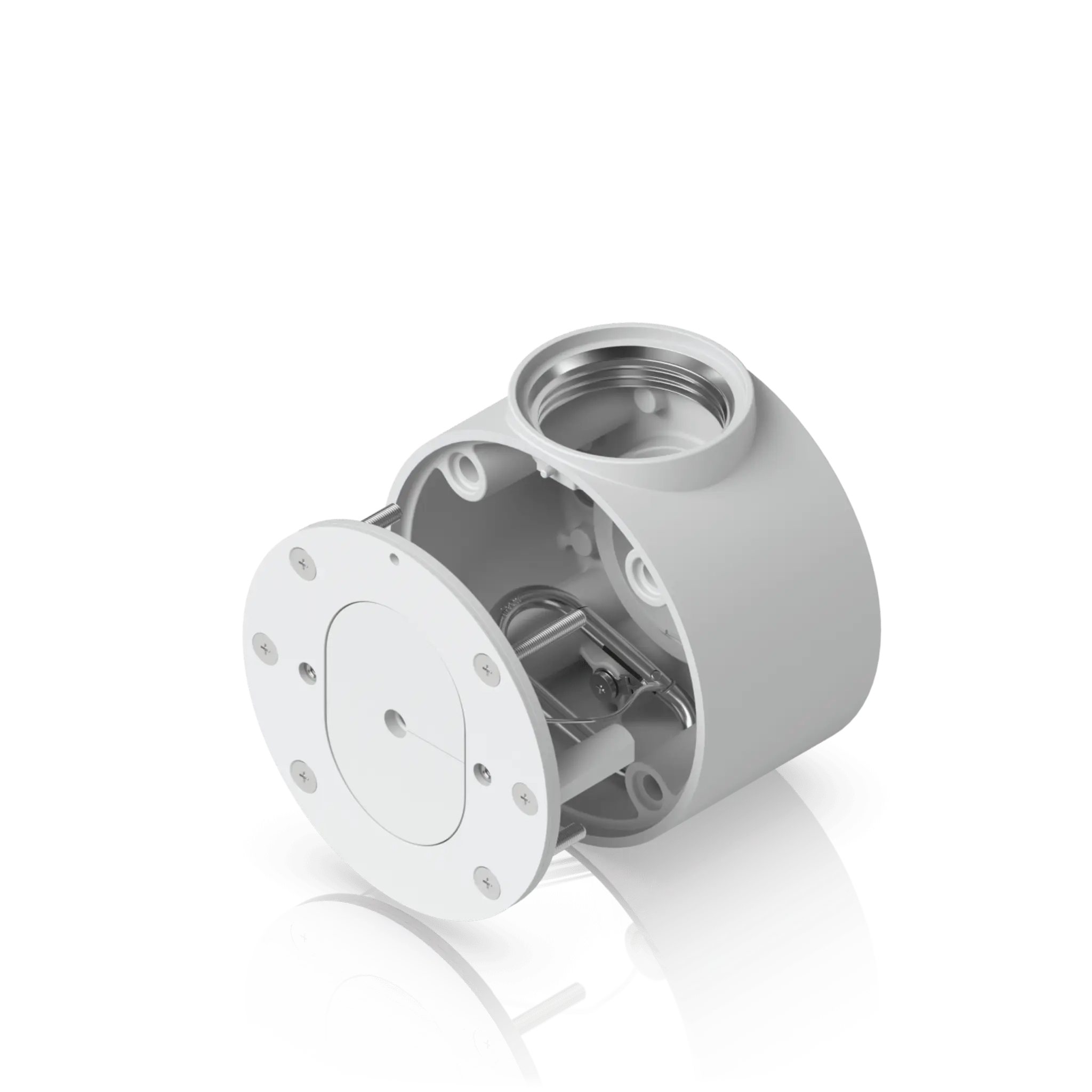 Camera Compact Junction Box – Caja de Conexiones Antimanipulación para Cámaras Compactas Dome y Turret Color Blanco