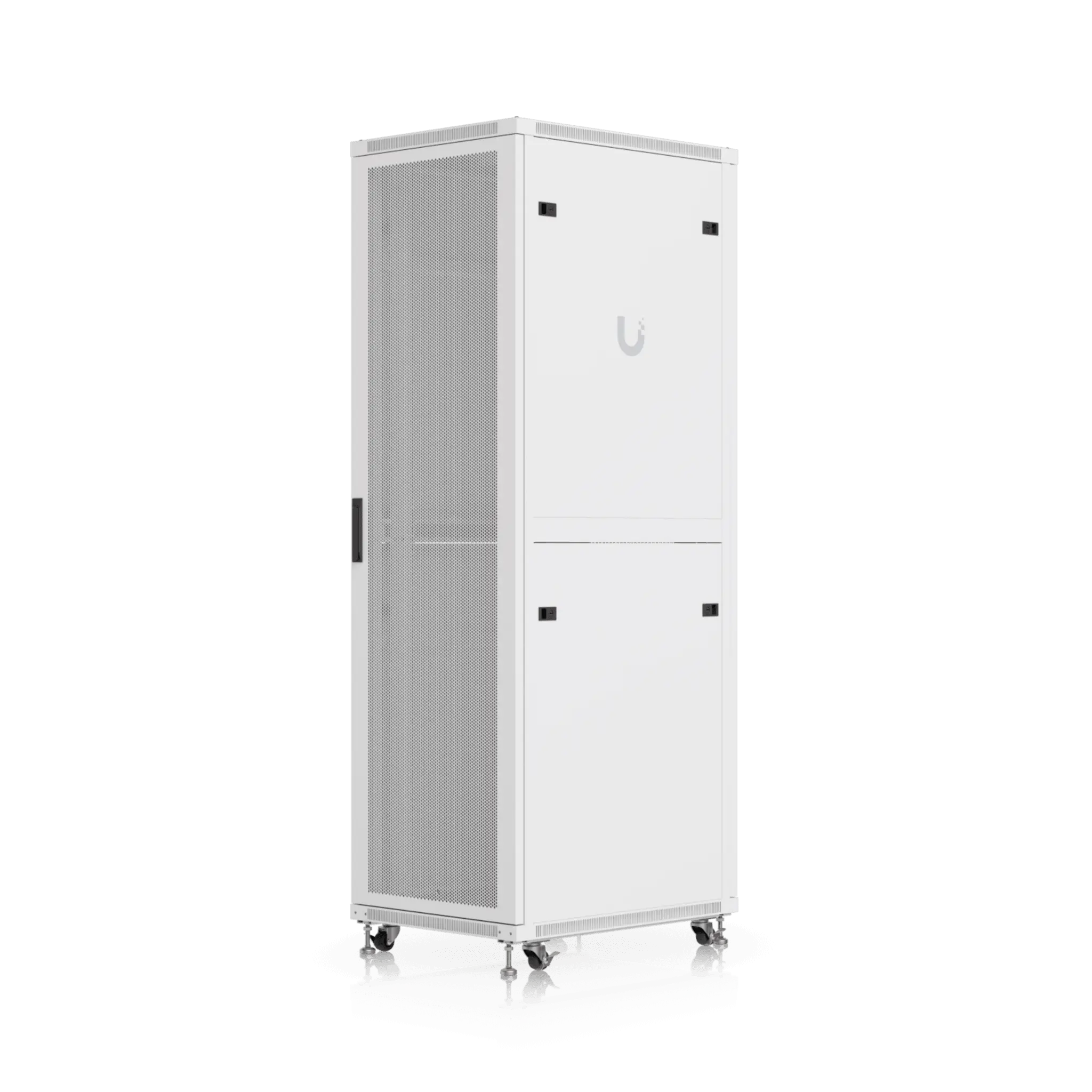 UACC Rack Cabinet 42U (600 × 800 mm) – Gabinete de Piso Totalmente Ensamblado con Ventiladores Integrados, Paneles Removibles, Ruedas con Seguro y Puerta Frontal Perforada para Óptimo Flujo de Aire