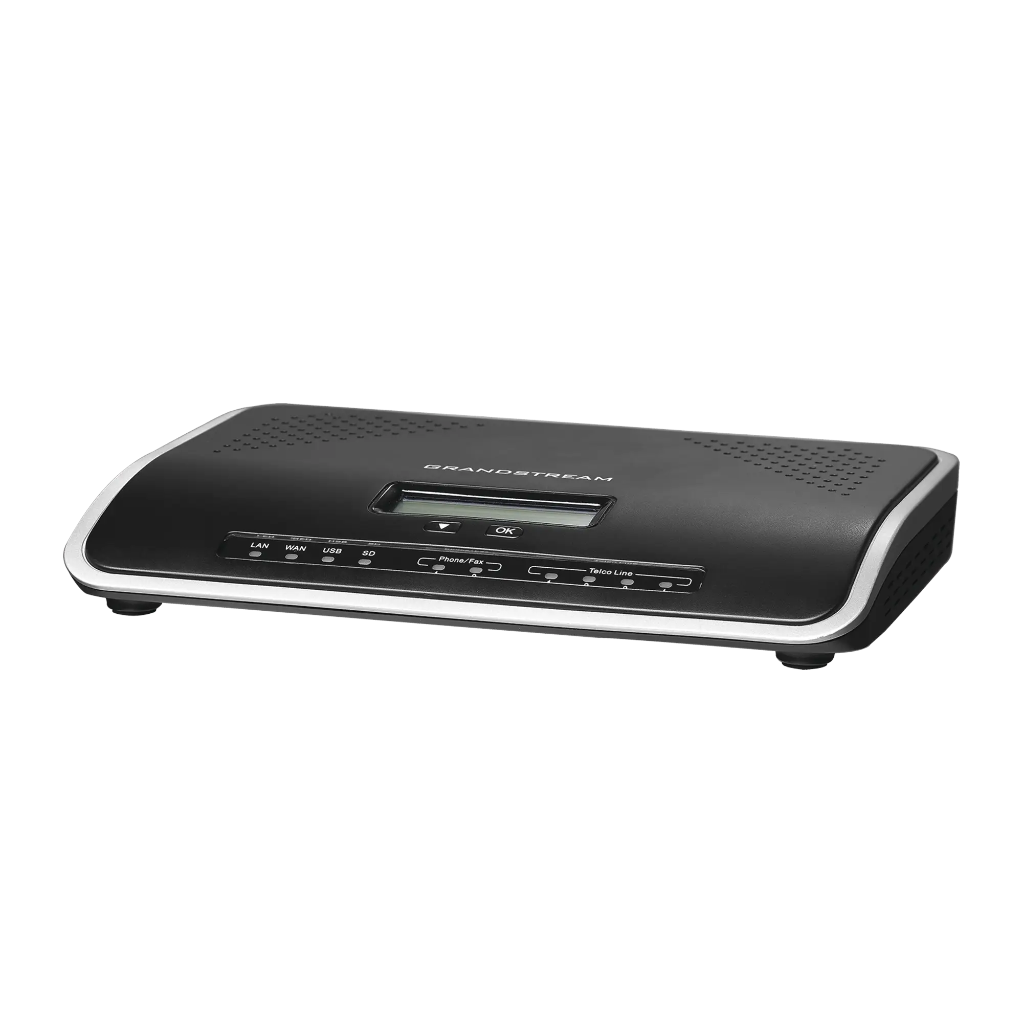 Conmutador IP-PBX de 4 puertos FXO + 2 FXS, 45 llamadas concurrentes, 500 usuarios y doble puerto Gigabit