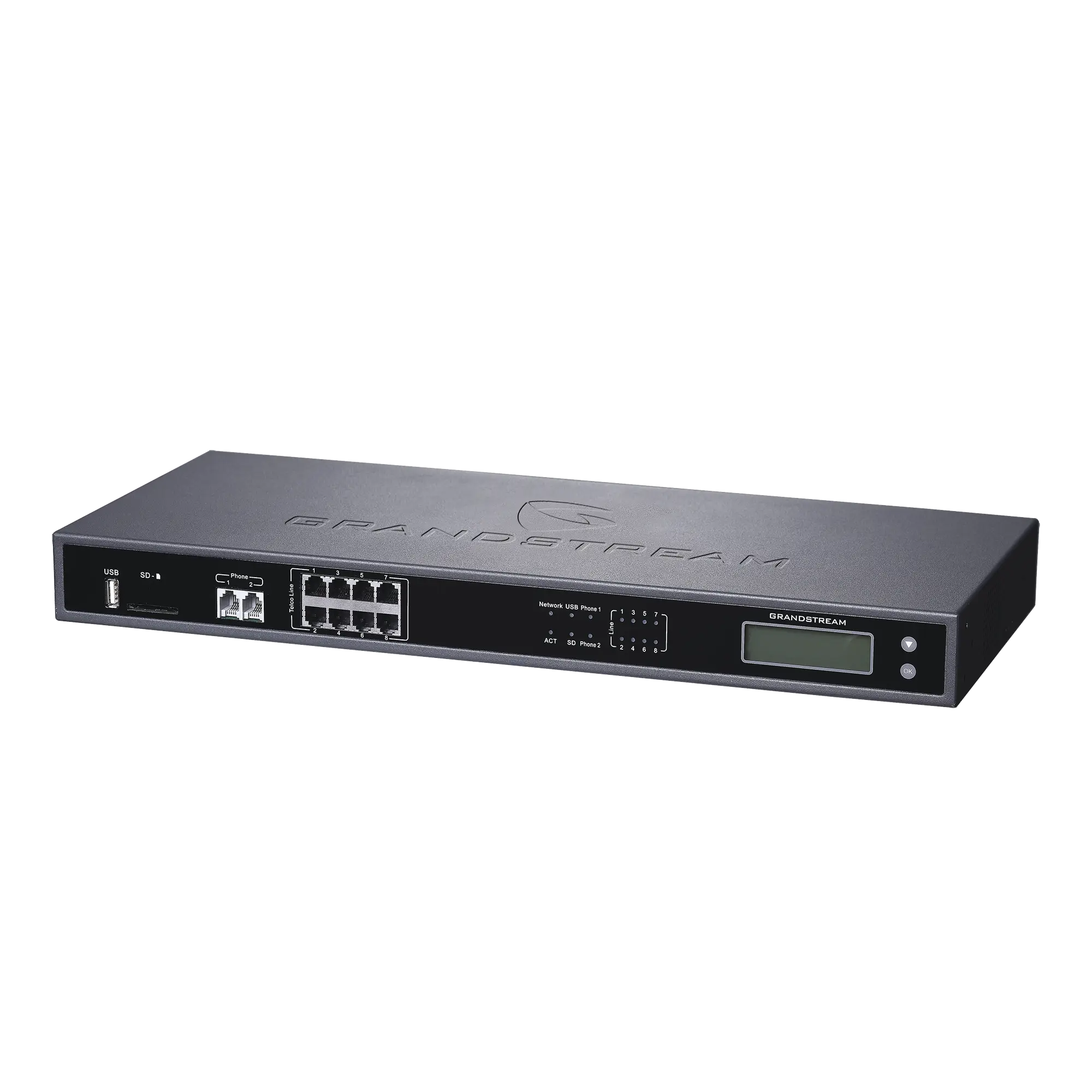 IP-PBX GS C/8 FXO, 100 Llamadas simultaneas y hasta 800 extensiones (registros SIP)