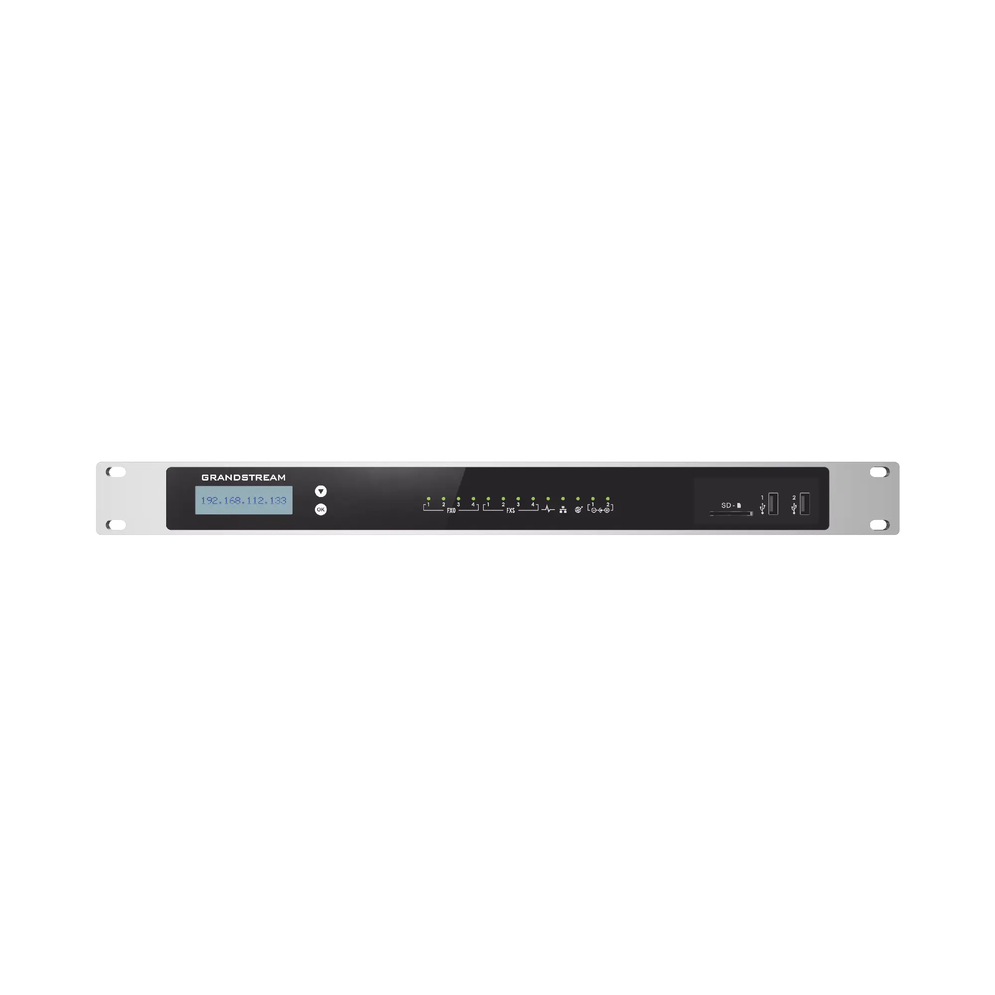 Conmutador IP-PBX para hasta 2000 usuarios y 300 llamadas simultaneas, 4FXO, 4FXS,  para solución de comunicaciones unificadas y colaboración
