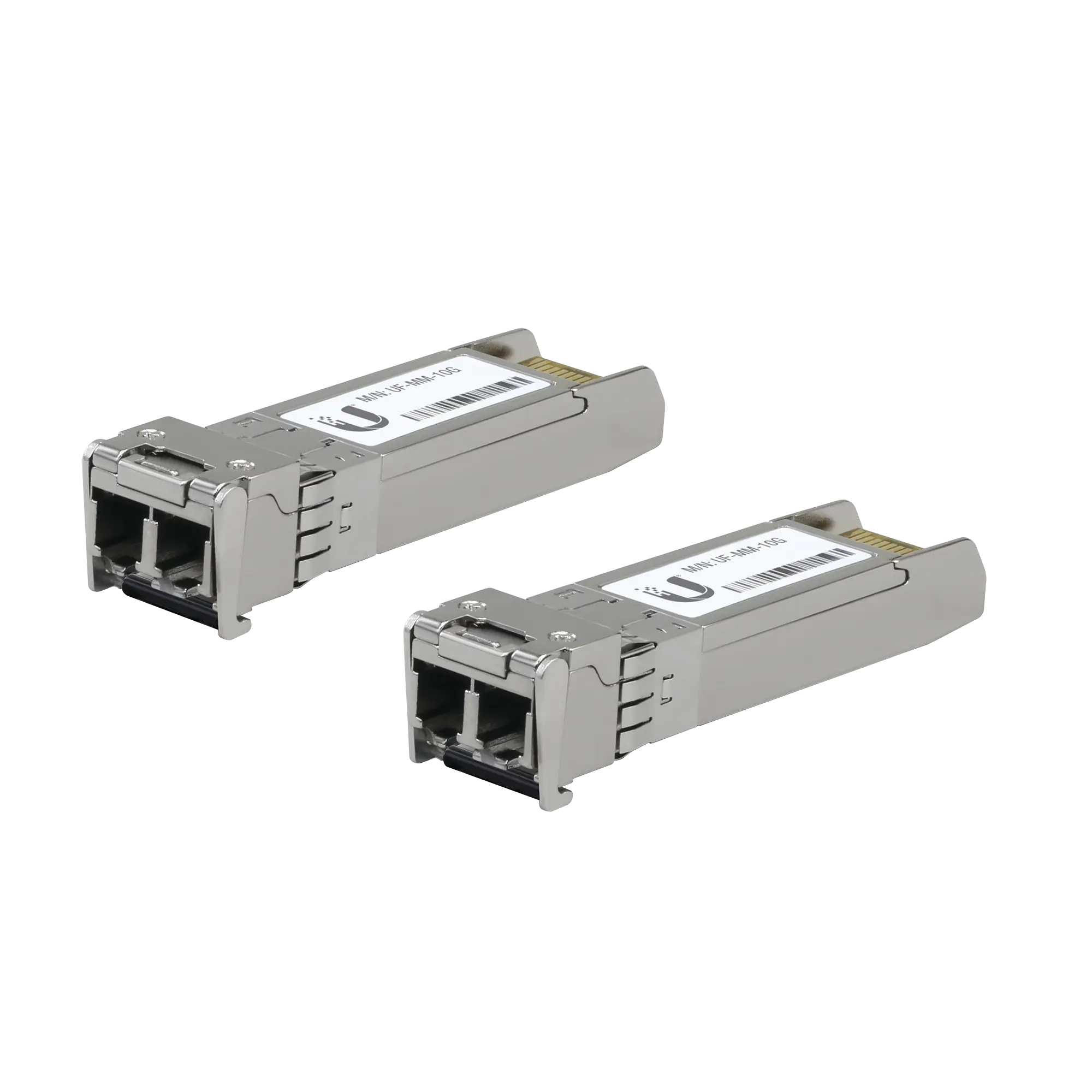UFiber Módulo SFP+ 10G, transceptor MiniGibic MultiModo 10 Gbps, distancia 300m, conectores LC, paquete de 2 piezas
