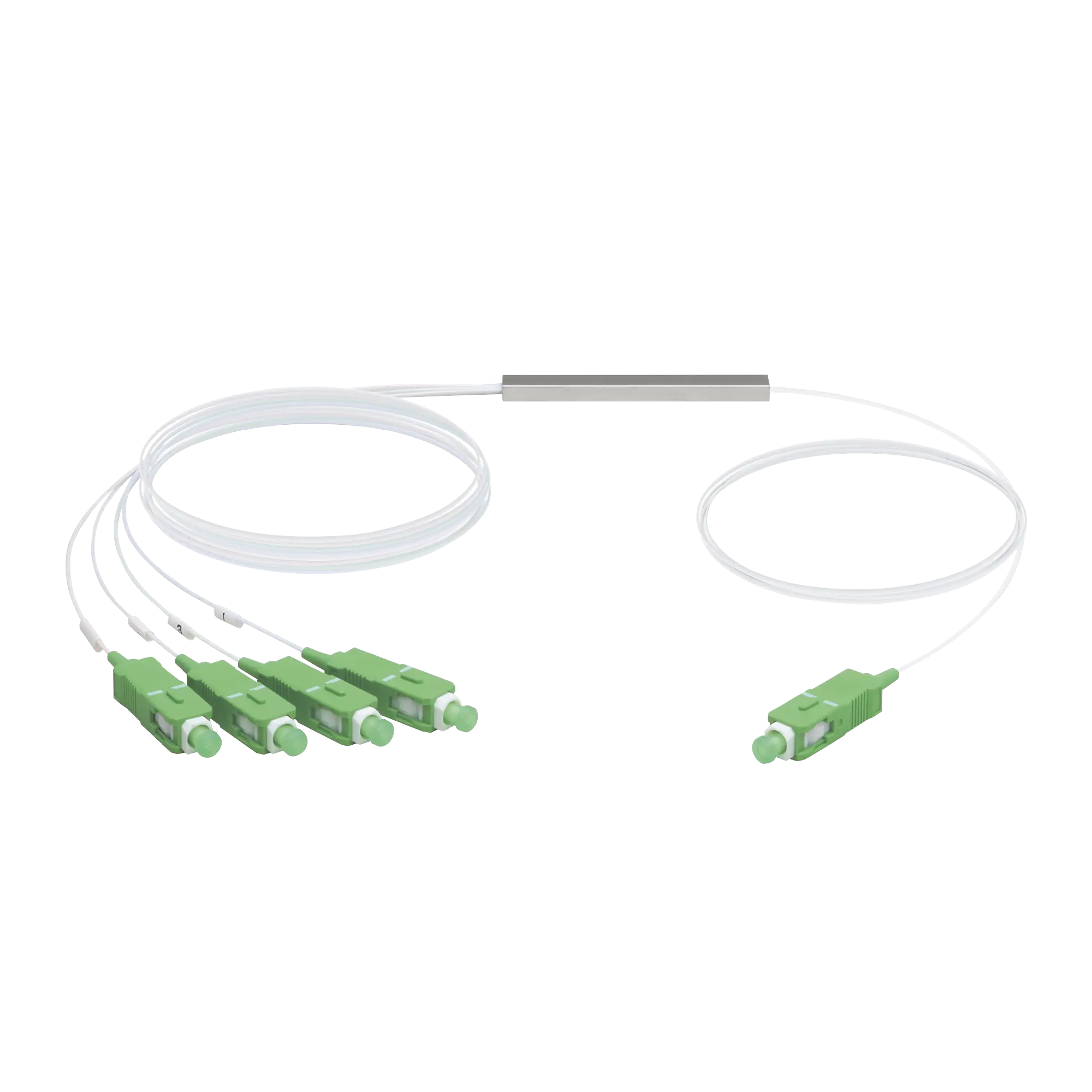 UFiber Splitter (Divisor Óptico) PLC 1 x 4, con conectores SC/APC