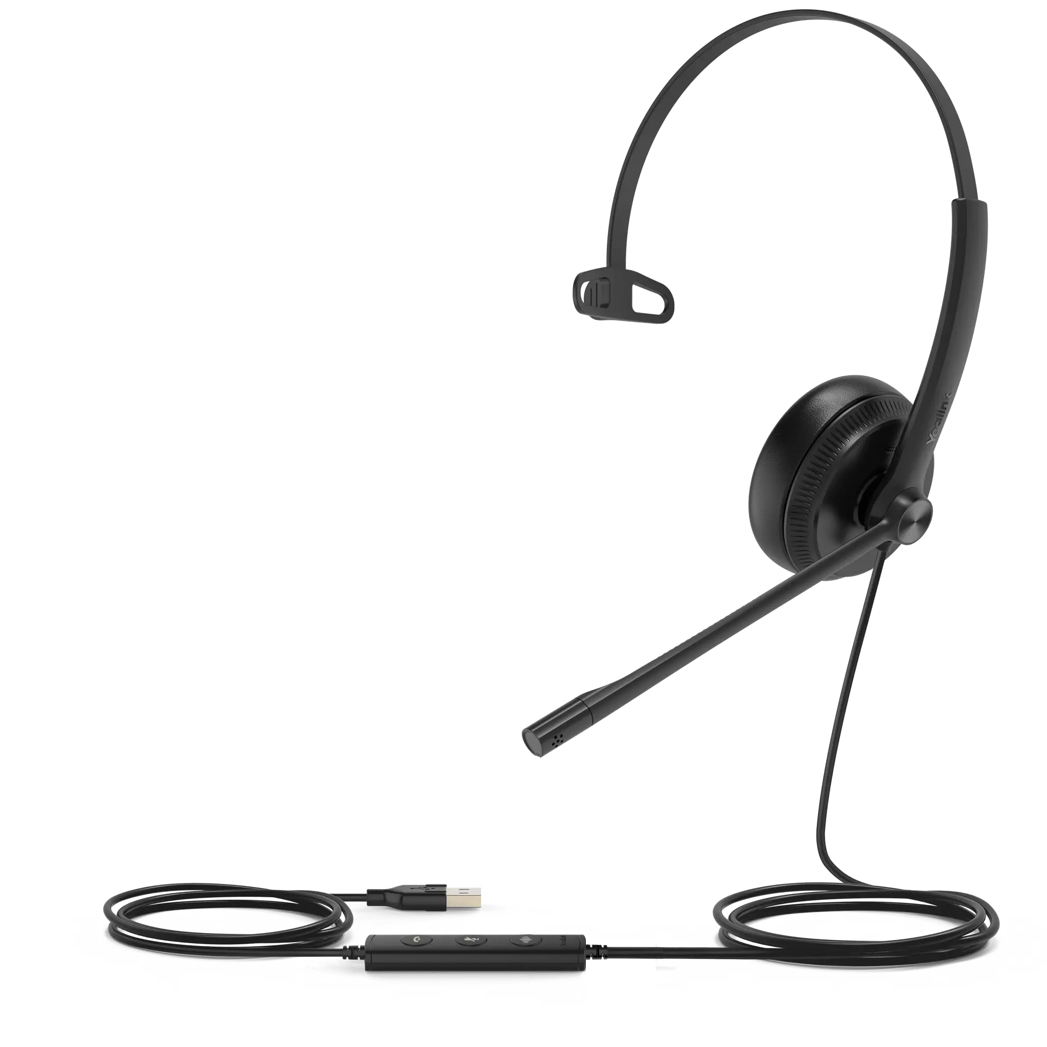 Diadema Alámbrica UH34 Mono de Yealink USB Compatible con Teléfonos IP y Computadoras.