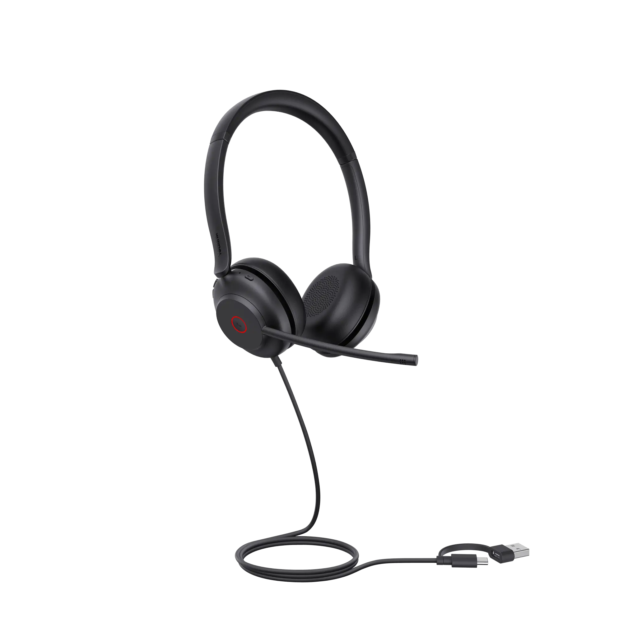 Diadema Alámbrica UH35 Dual de Yealink USB-C/A Compatible con Teléfonos IP Yealink y Computadoras