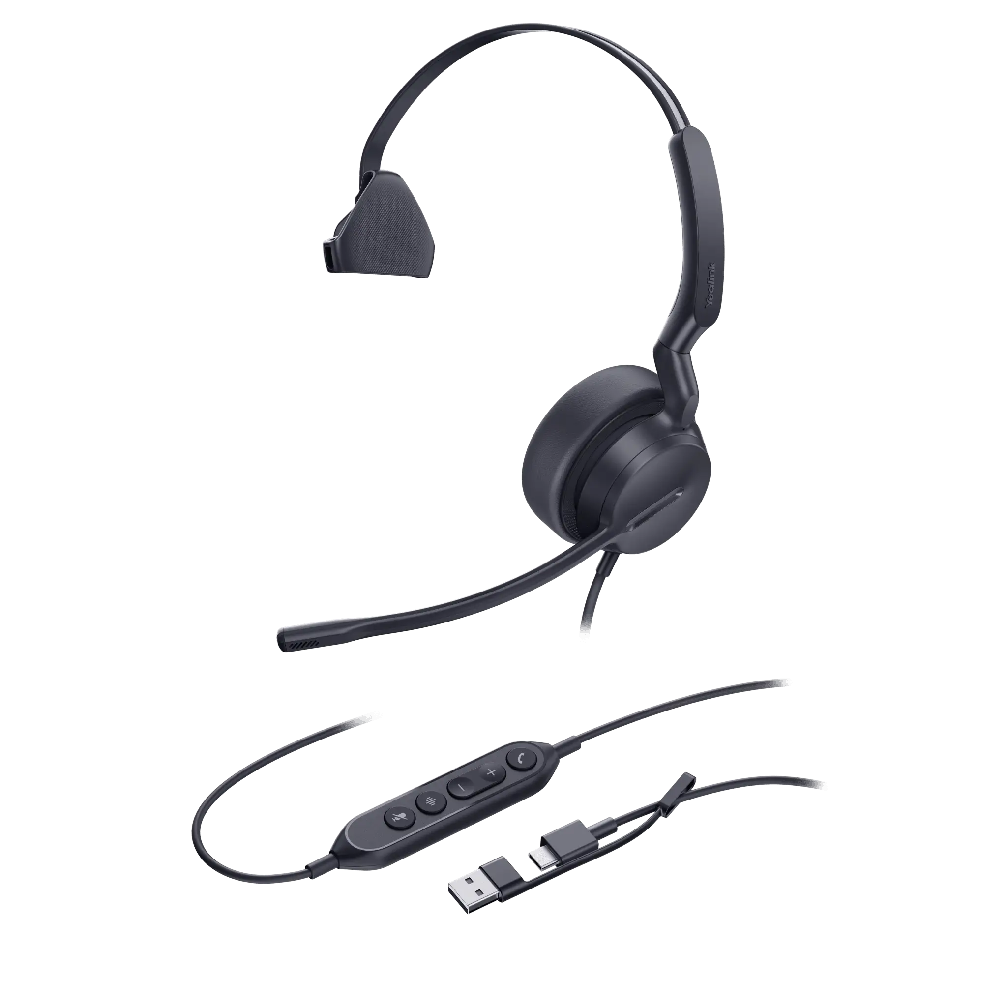 Diadema Alámbrica Yealink UH42 Mono UC con Audio HD y Conectividad USB-C/A