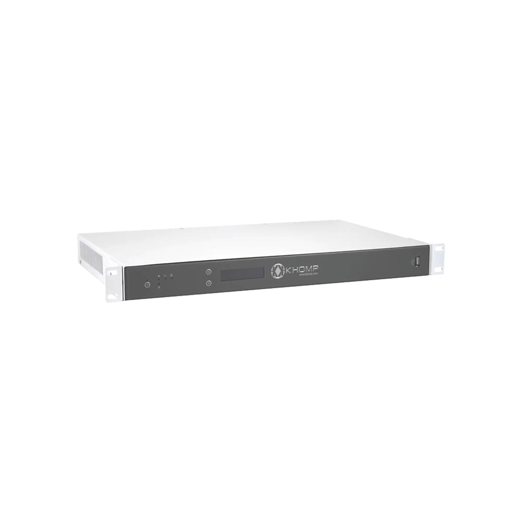 Servidor con IP-PBX 3CX integrado con 3 ranuras para módulos E1, GSM 2G y 3G, FXS/FXO, hasta 46 canales y soporta hasta 128 llamadas simultáneas
