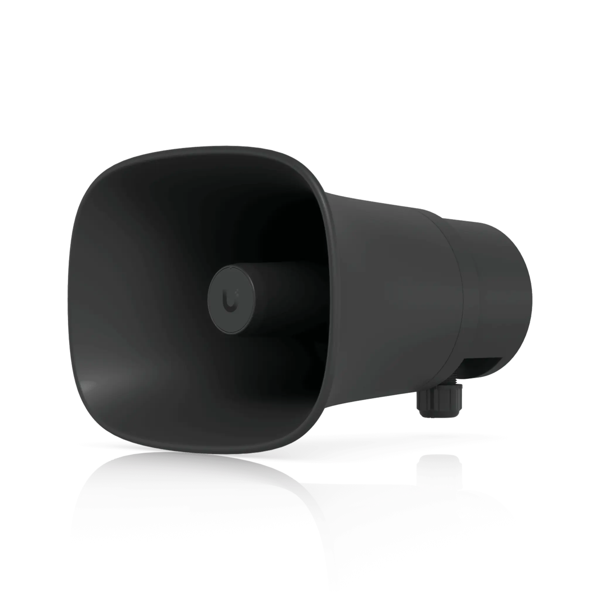 UniFi Protect AI Horn Speaker, Altavoz IP 120 dB, PoE+, Alerta AI Avanzada, Montaje Pared, Esquina y Poste, IP66, Color Negro
