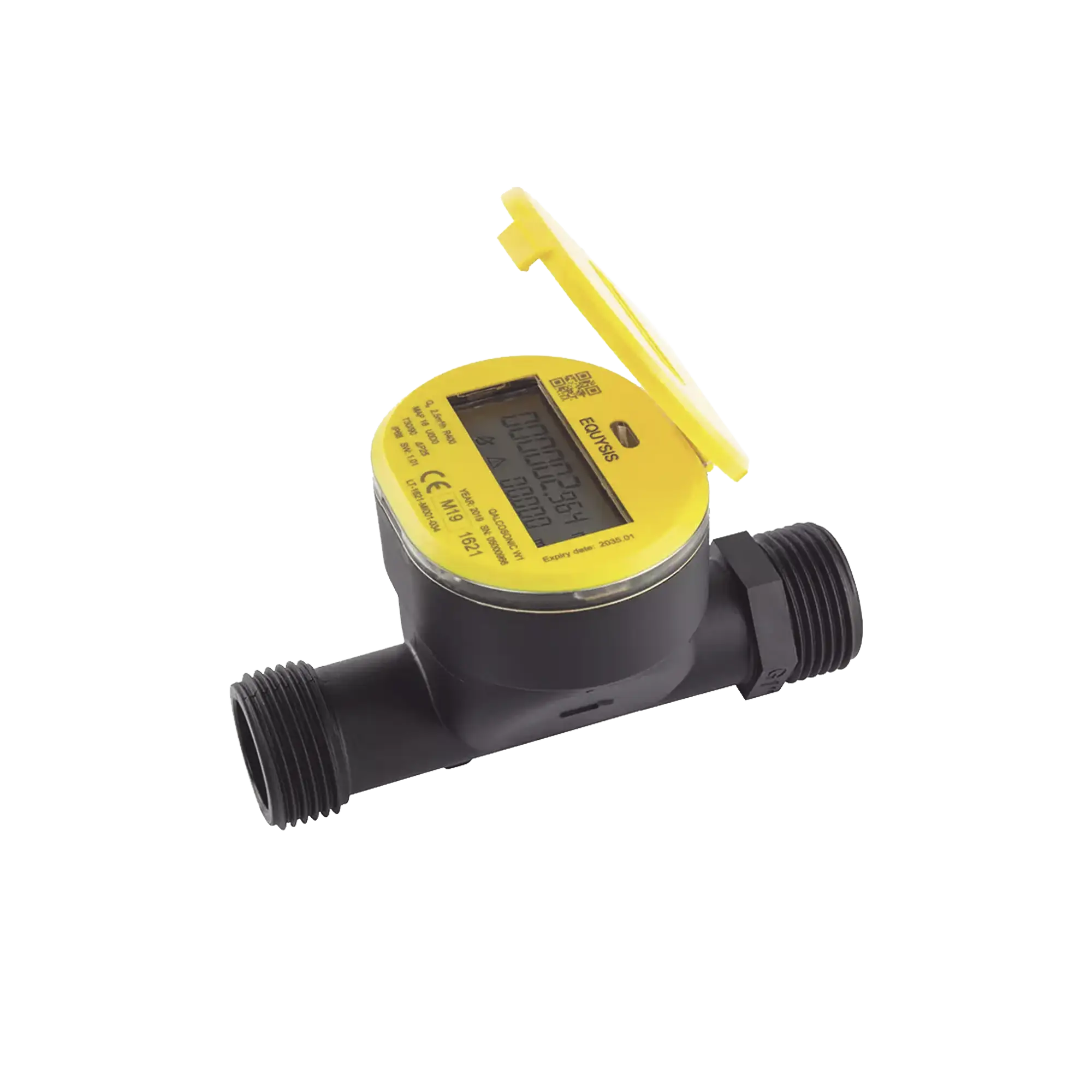 Medidor de flujo de agua con tecnologÃa LoraWAN para tuberÃa de 3/4 de pulgada