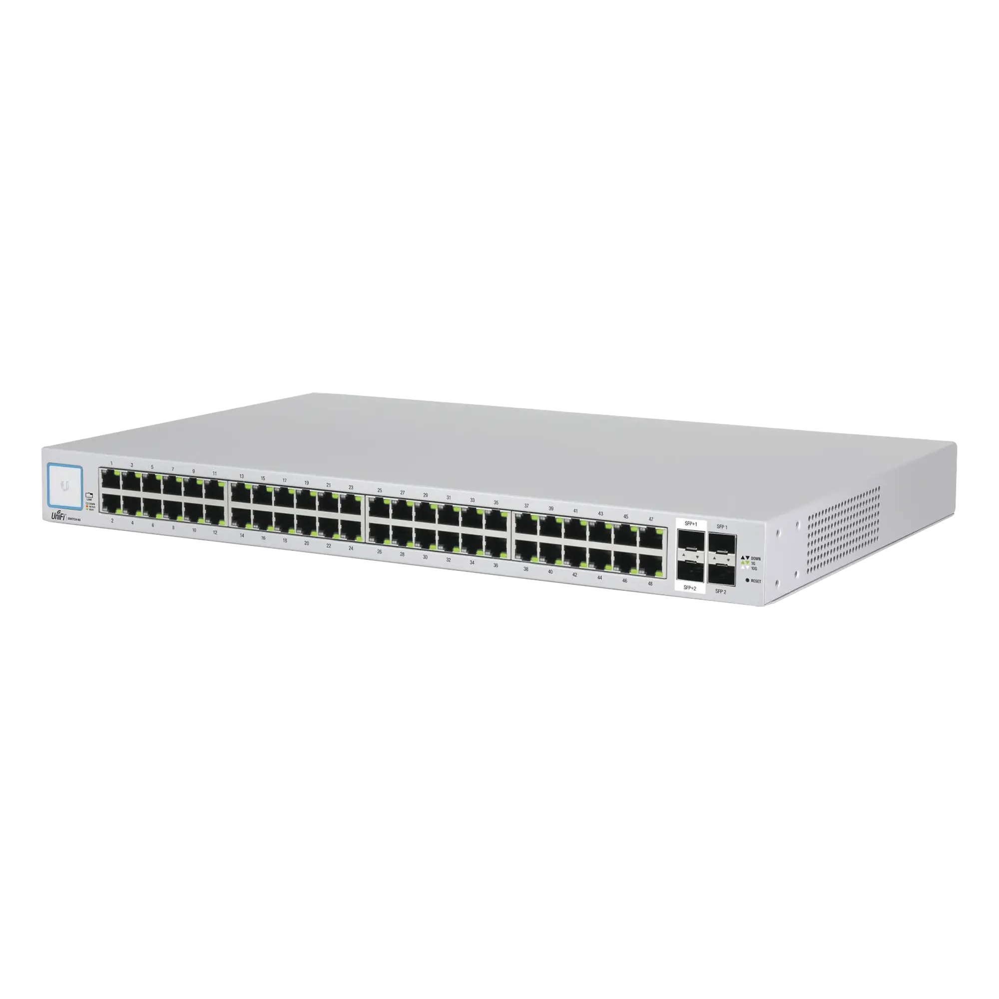 Switch UniFi administrable de 48 puertos 10/100/1000, 2 SFP y 2 SFP+, Sin PoE