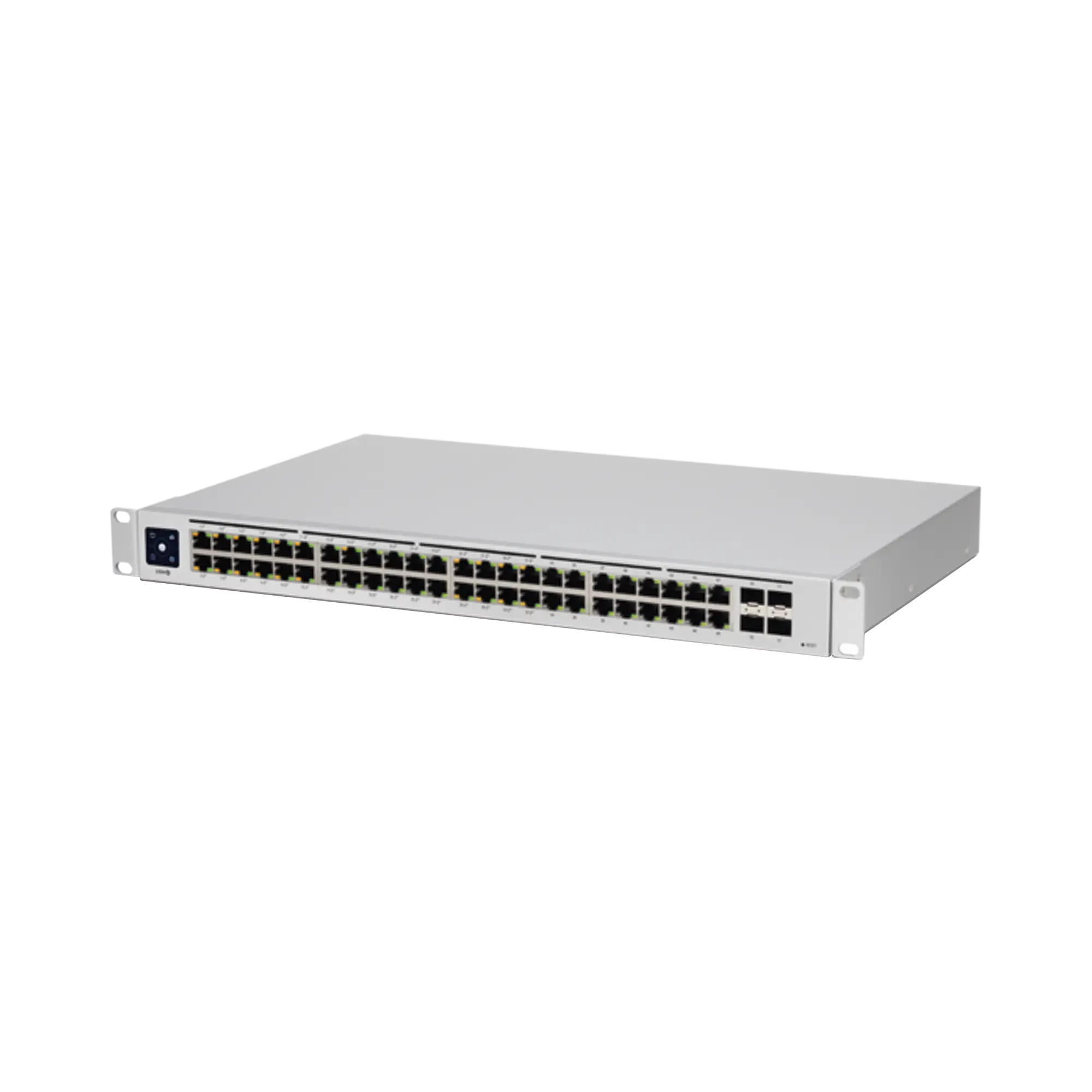 UniFi Switch USW-48-POE, Capa 2 de 48 puertos (32 puertos PoE 802.3af/at + 16 puertos Gigabit) + 4 puertos 1G SFP, 195W, pantalla informativa