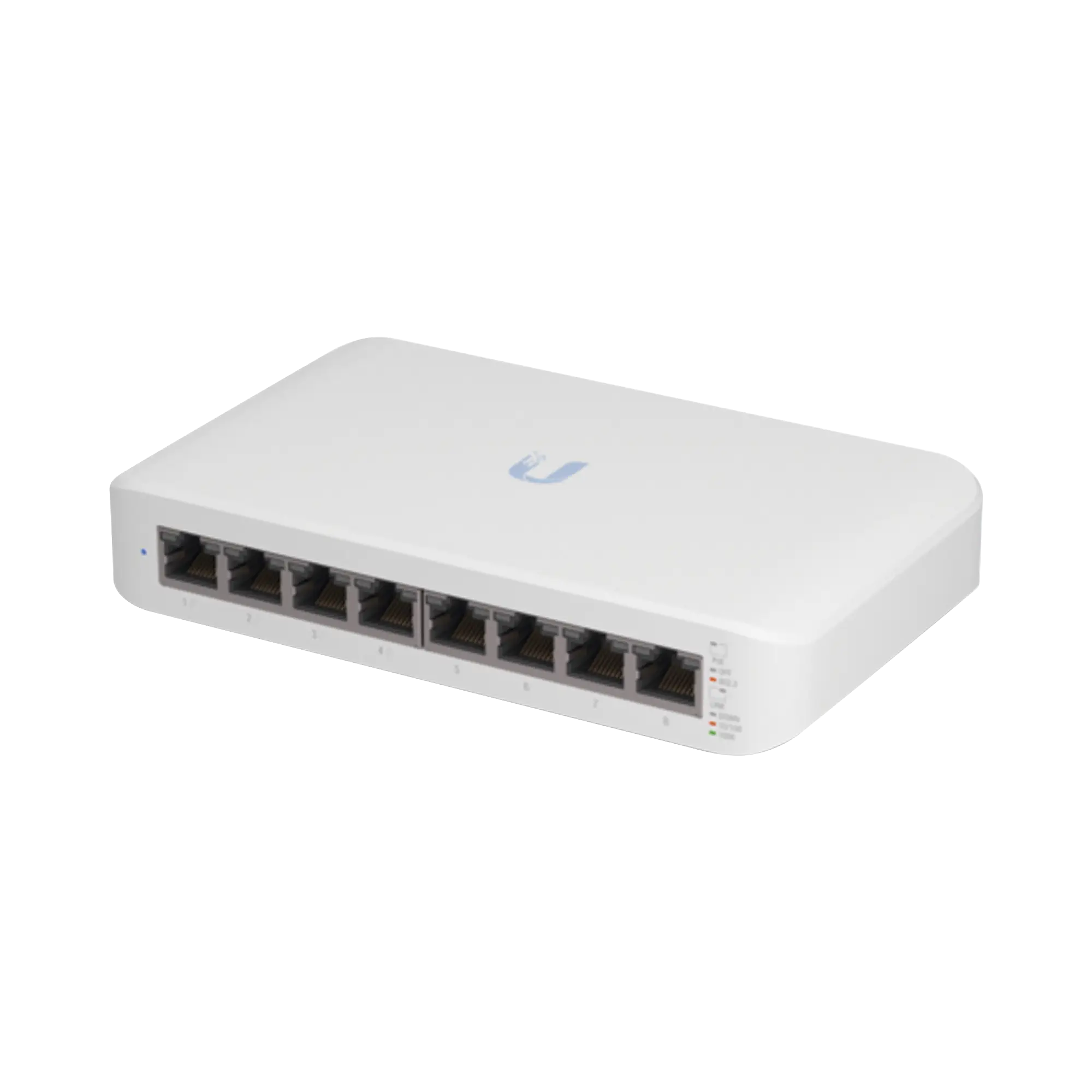 Switch UniFi Lite Administrable PoE de 8 Puertos 10/100/1000 Mbps (4 puertos 802.3af/at), 52 W