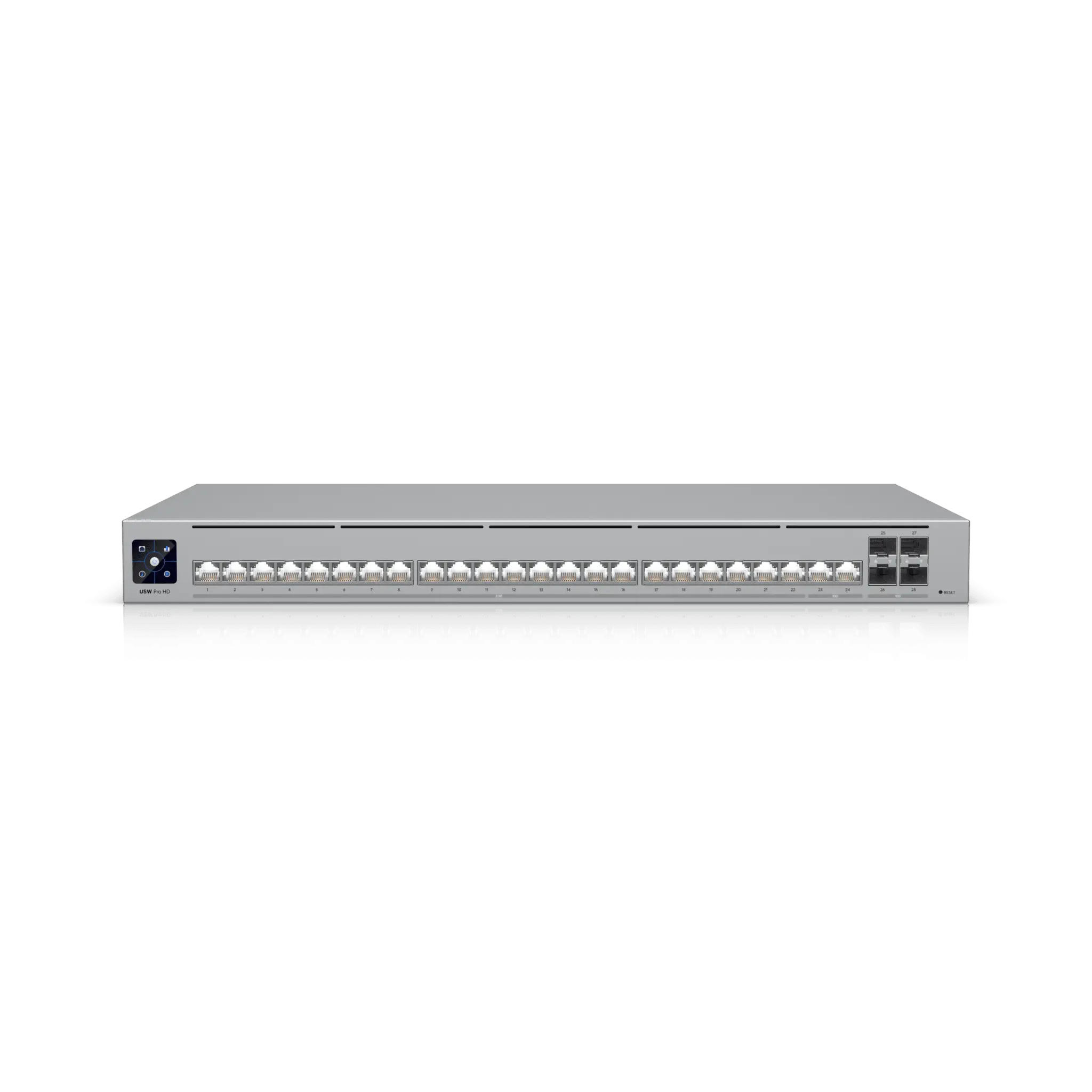 UniFi Switch Pro HD Capa 3, 24 puertos Etherlighting / (22) puertos 2.5 GbE, (2) puertos 10GbE, (4) puertos 10G SFP+